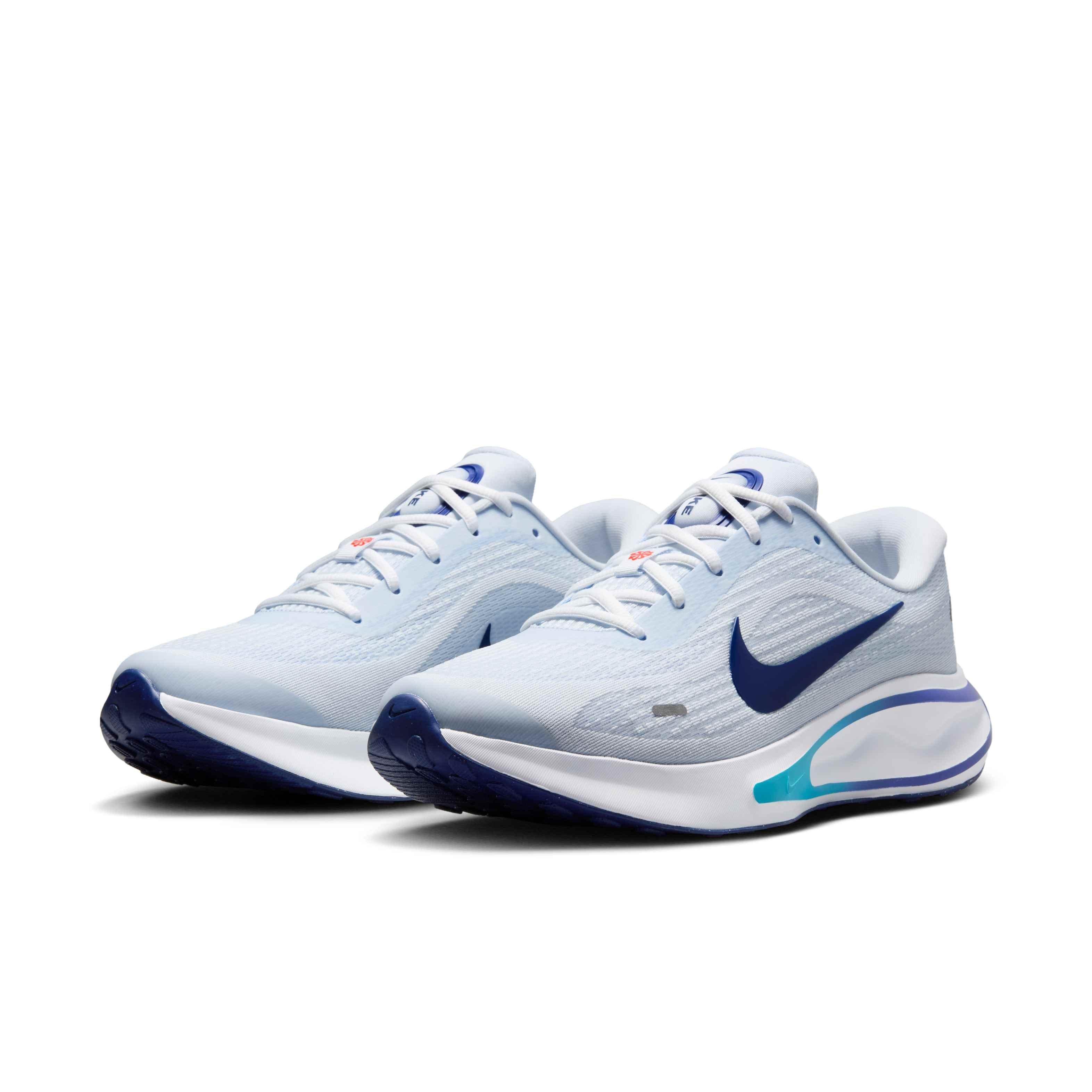 Nike Journey Run "Football Grey/Aluminum/Blue Lightning/Blue Void" Men's Running Shoe - GREY/ALUMNINUM/BLUE/BLUE Thumbnail View 3
