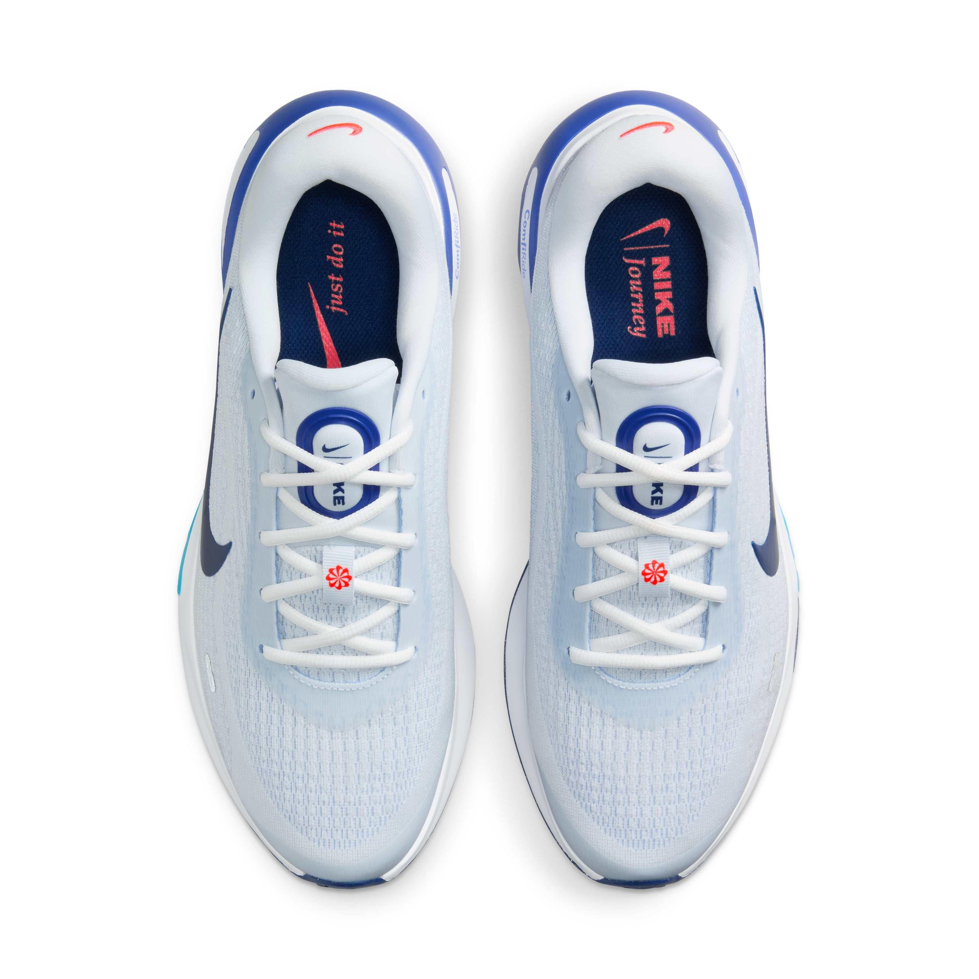 Nike Journey Run "Football Grey/Aluminum/Blue Lightning/Blue Void" Men's Running Shoe - GREY/ALUMNINUM/BLUE/BLUE Thumbnail View 4