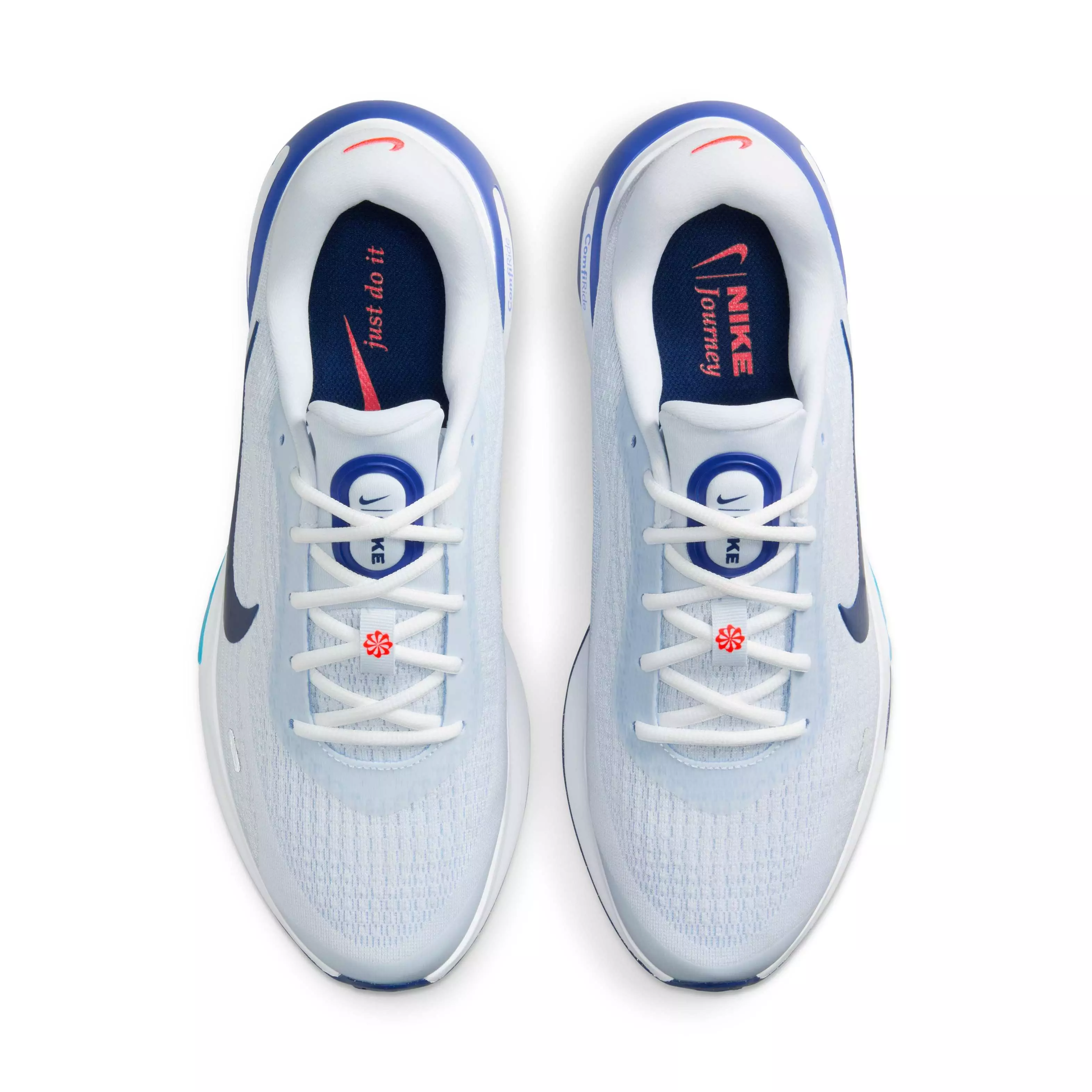 Nike Journey Run "Football Grey/Aluminum/Blue Lightning/Blue Void" Men's Running Shoe - GREY/ALUMNINUM/BLUE/BLUE