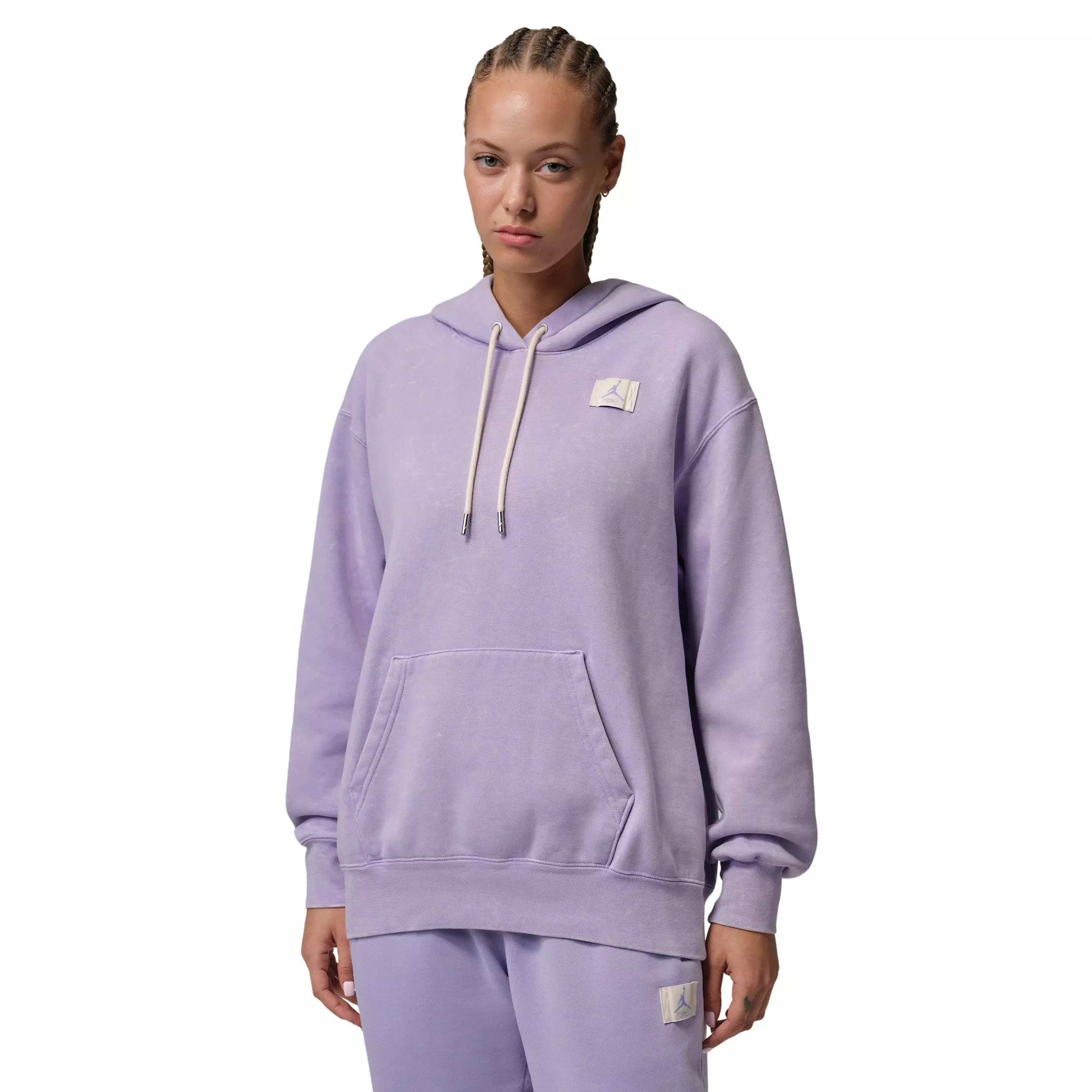 Jordan Women's Brooklyn Fleece Pullover Hoodie -Purple - PURPLE
