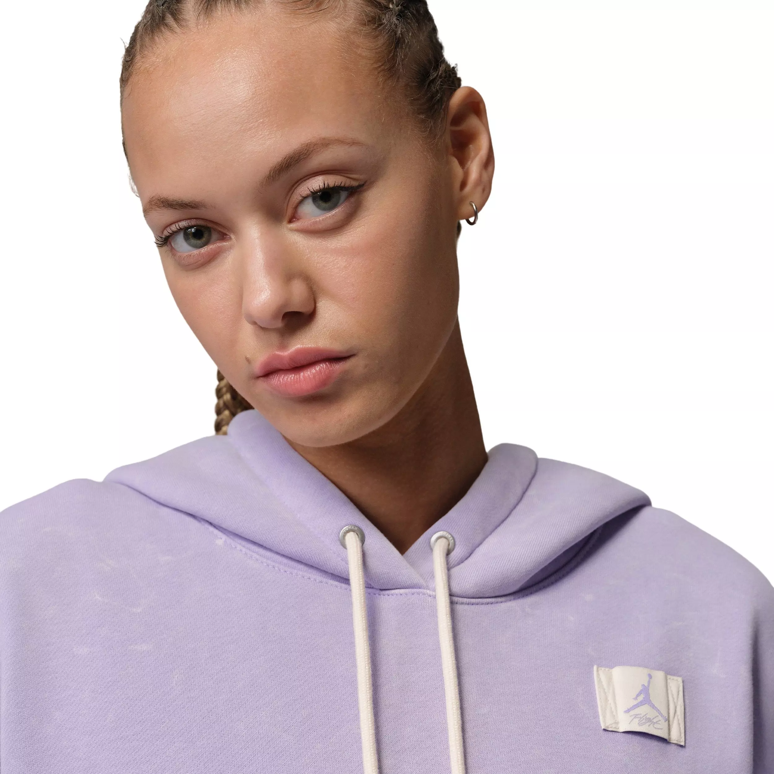 Jordan Women's Brooklyn Fleece Pullover Hoodie -Purple - PURPLE