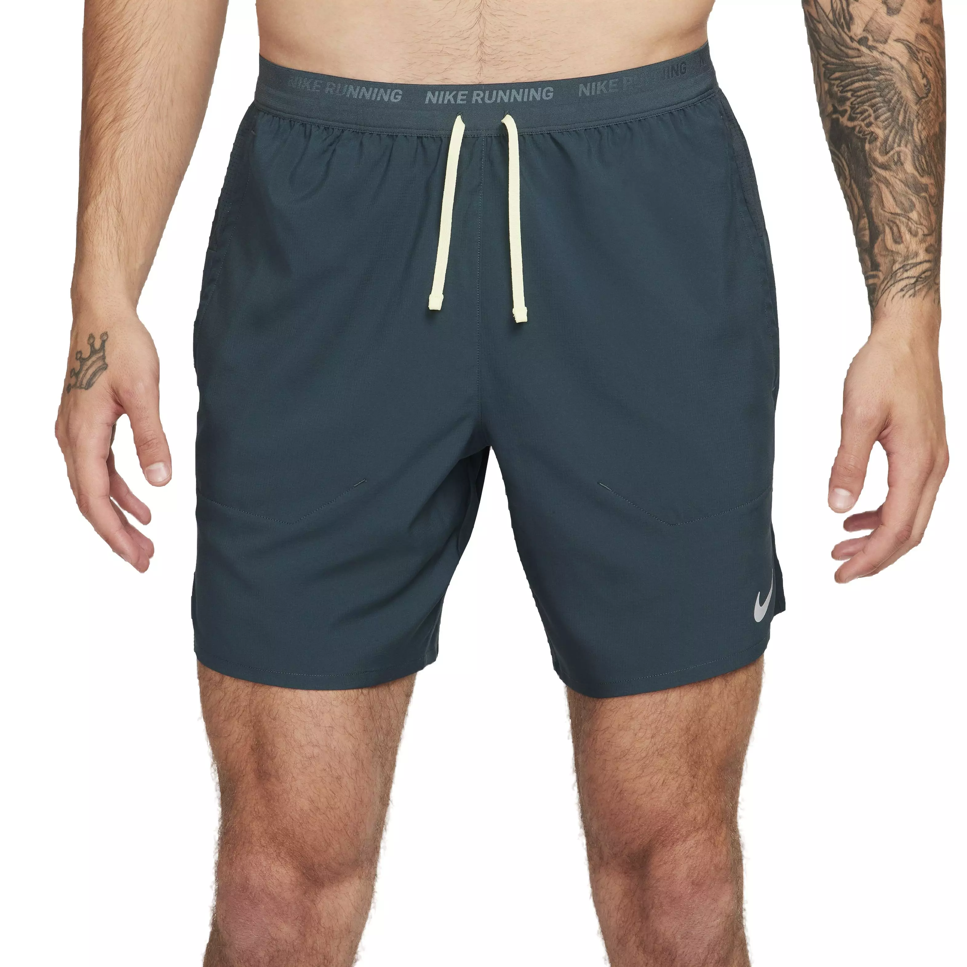 Nike Men's Dri-FIT Stride 7" Brief-Lined Running Shorts - GREEN