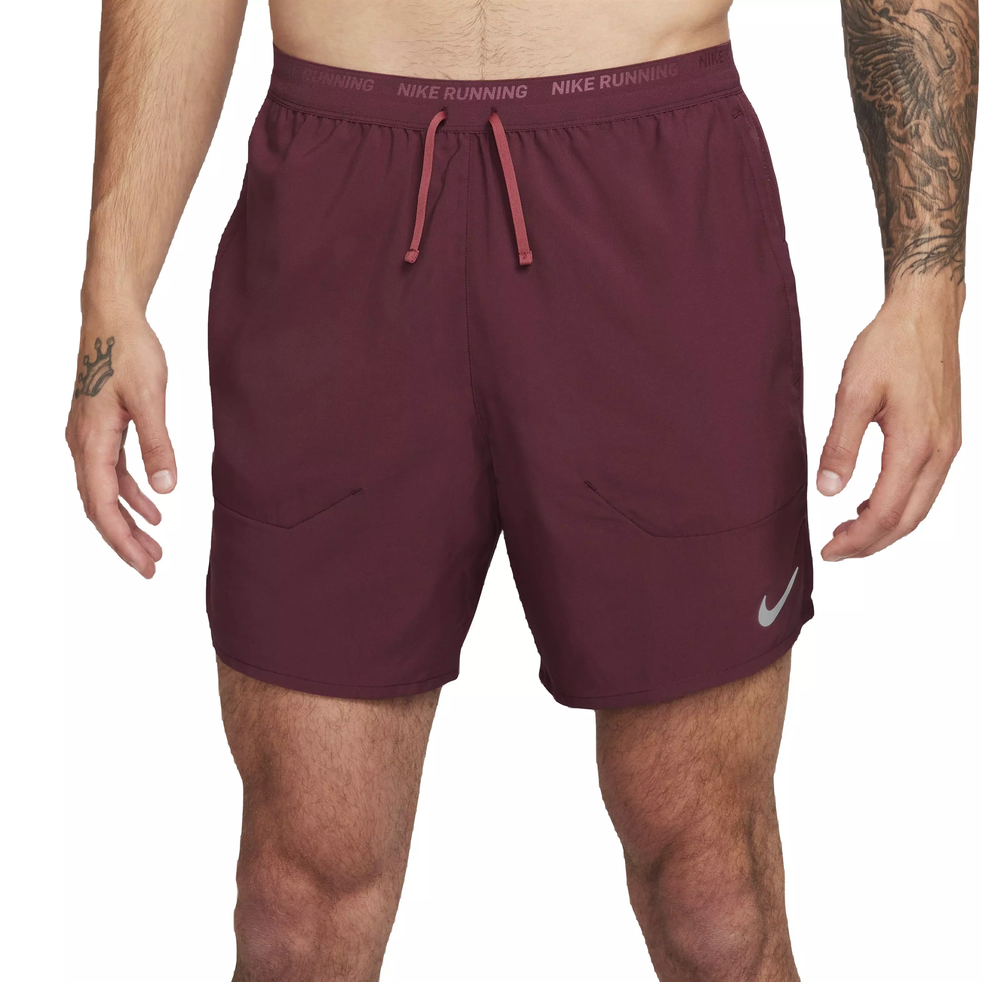 Nike Men's Dri-FIT Stride 7" Brief-Lined Running Shorts - RED