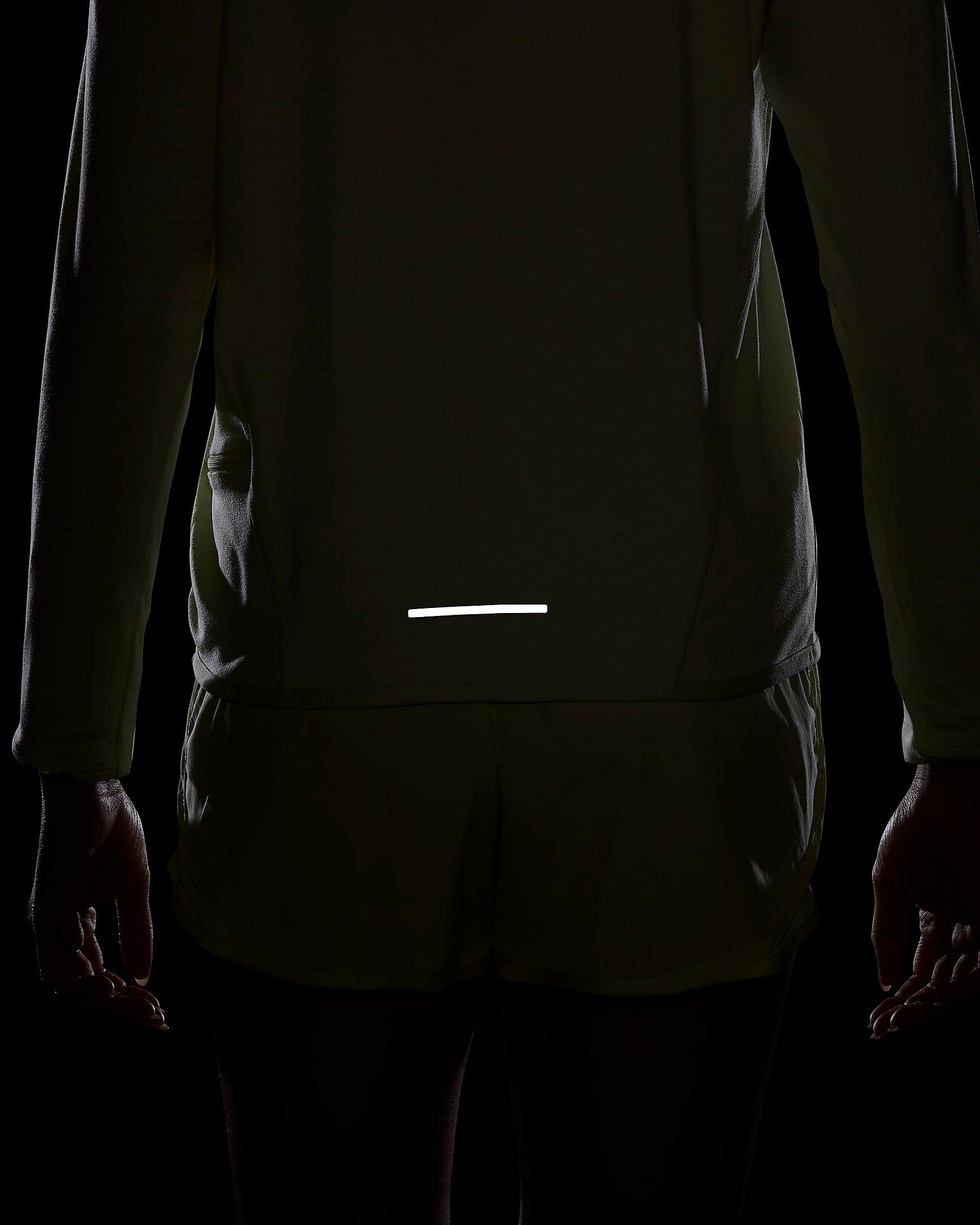 Nike Women's Dri-FIT Swift Element UV Crewneck Running Top - YELLOW Thumbnail View 8