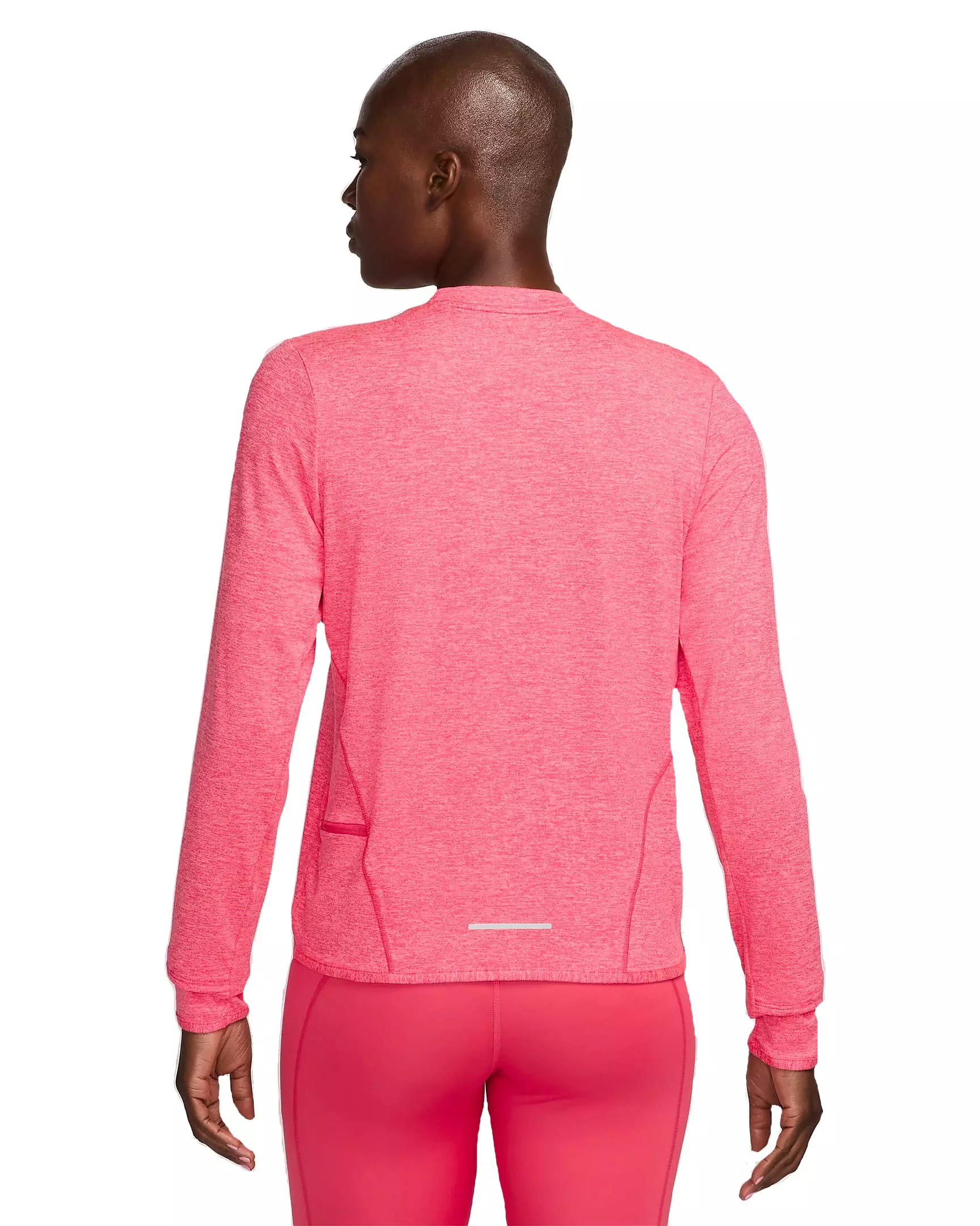 Nike Women's Dri-FIT Swift Element UV Crewneck Running Top - PINK