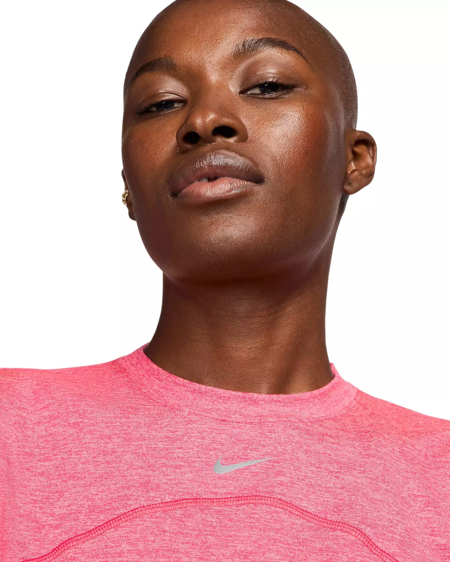 Nike Women's Dri-FIT Swift Element UV Crewneck Running Top - PINK