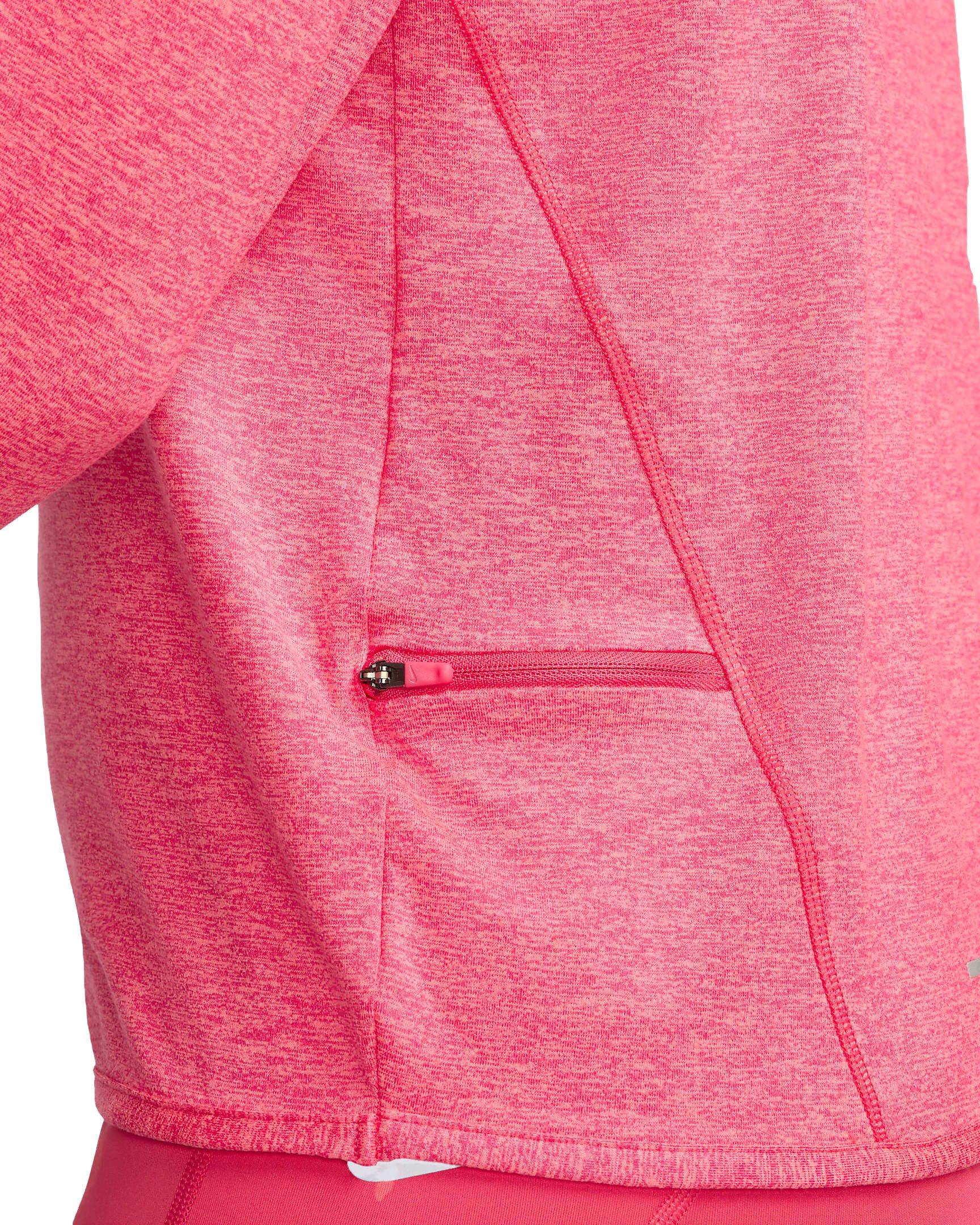 Nike Women's Dri-FIT Swift Element UV Crewneck Running Top - PINK Thumbnail View 5