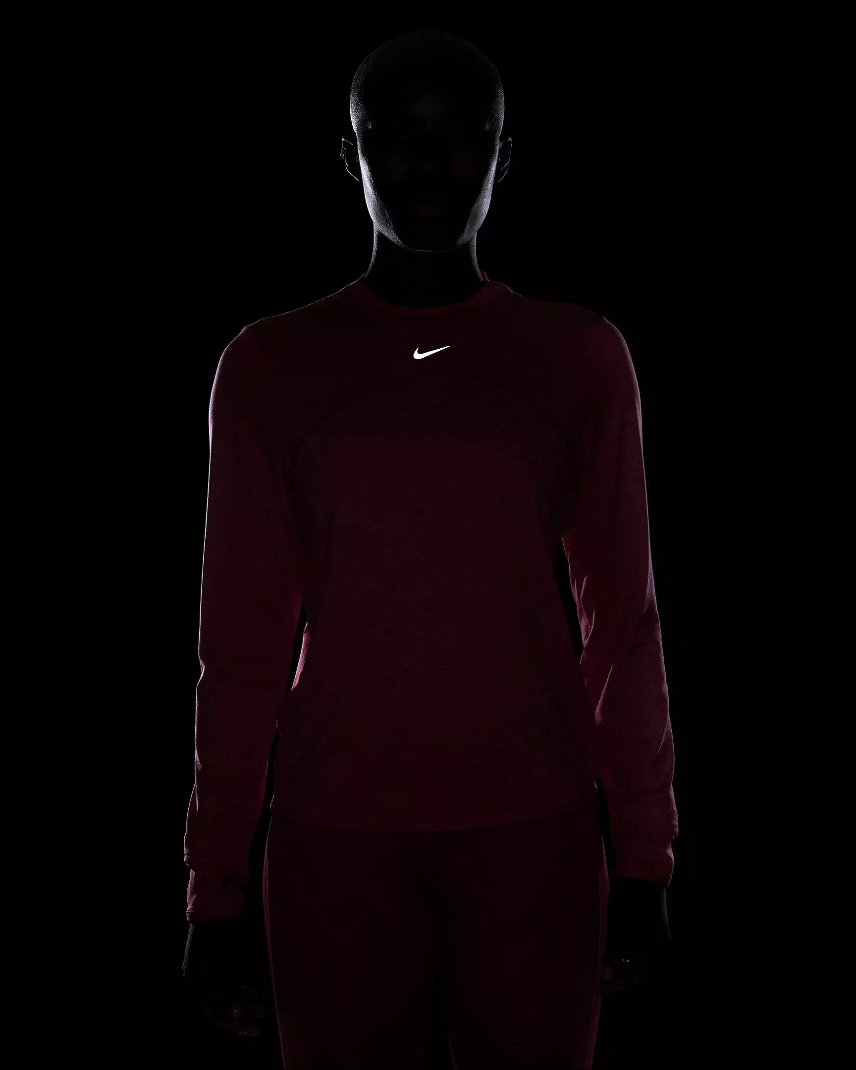 Nike Women's Dri-FIT Swift Element UV Crewneck Running Top - PINK