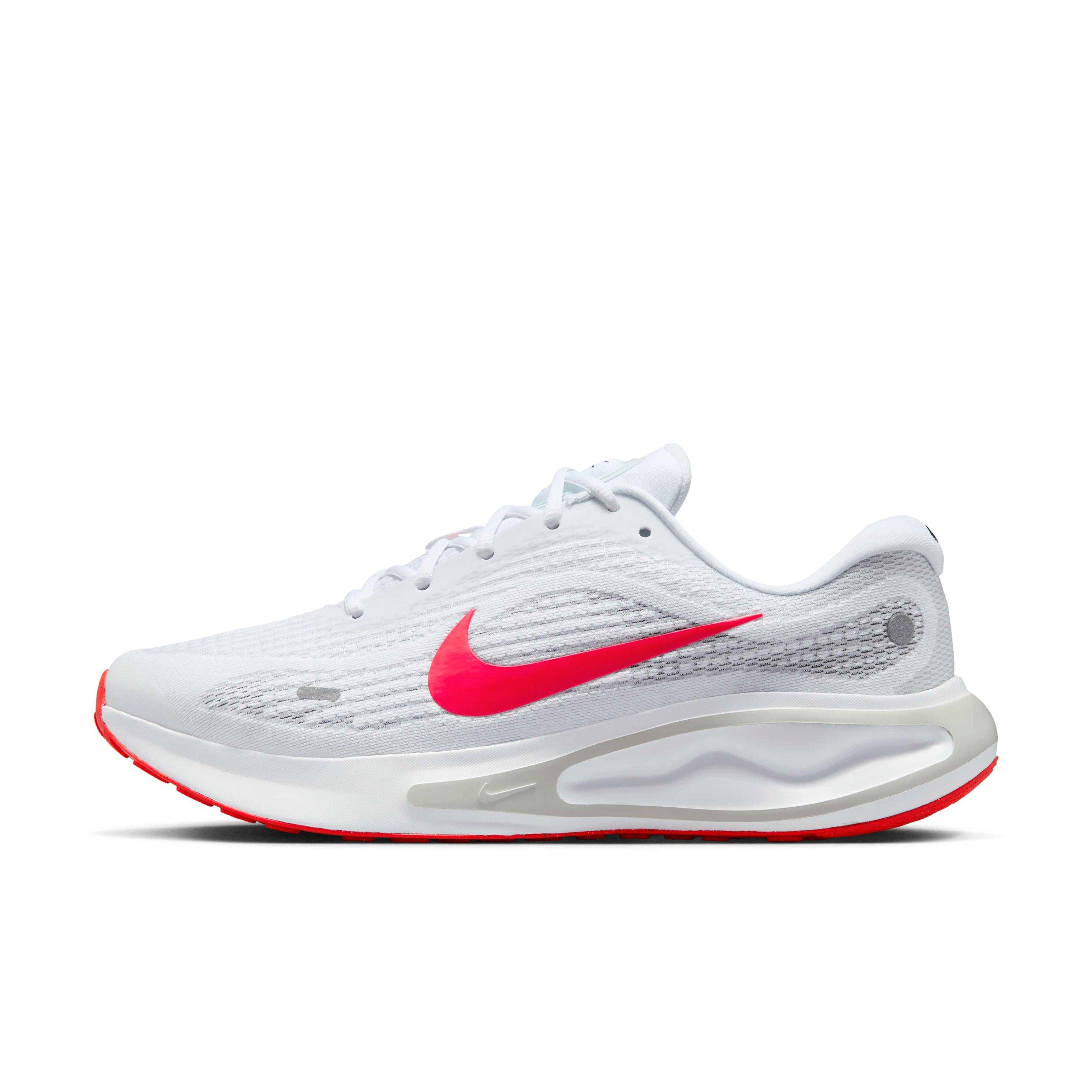 Nike Journey Run "White/Wolf Grey/Pure Platinum/Bright Crimson" Men's Running Shoe - WHITE/GREY/PLATINUM/CRIMSON Thumbnail View 2