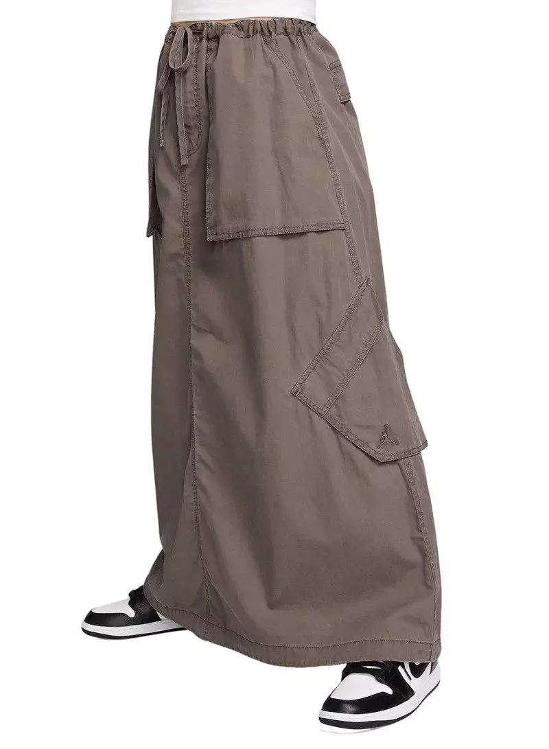 Jordan Women's Chicago Parachute Skirt - Olive Grey - OLIVE GREY