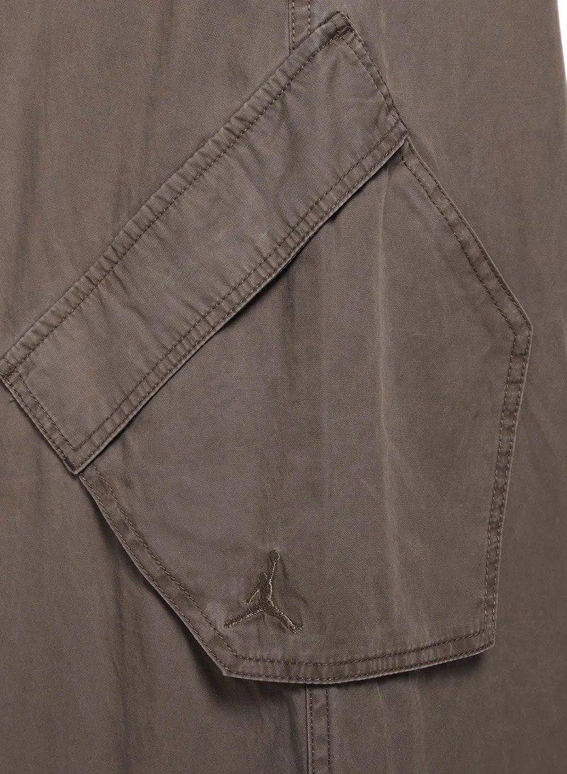 Jordan Women's Chicago Parachute Skirt -Olive Grey - OLIVE GREY Thumbnail View 4