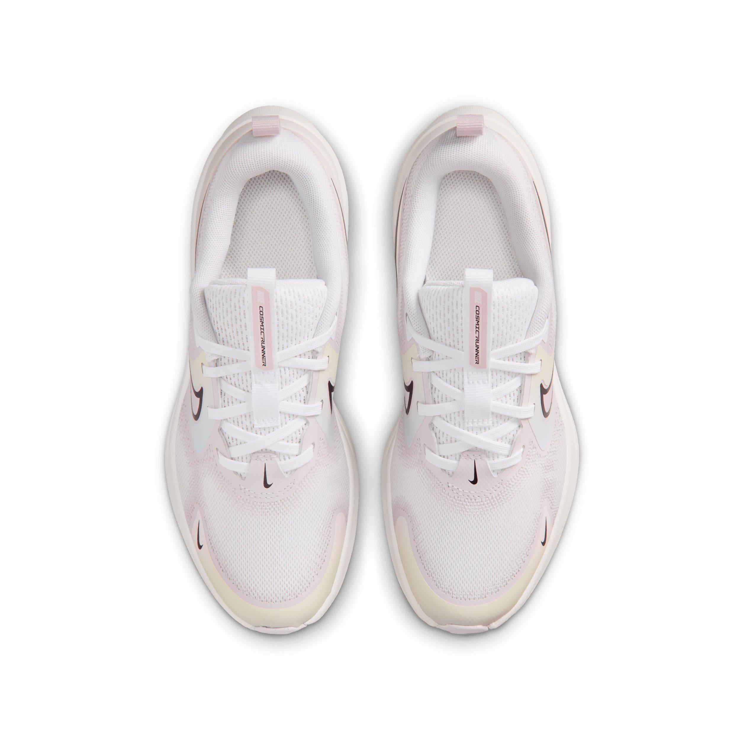 Nike Cosmic Runner SE 2 "White/Bleached Lilac/Sail/Black" Grade School Girls' Running Shoe - WHITE/LILAC/SAIL/BLACK