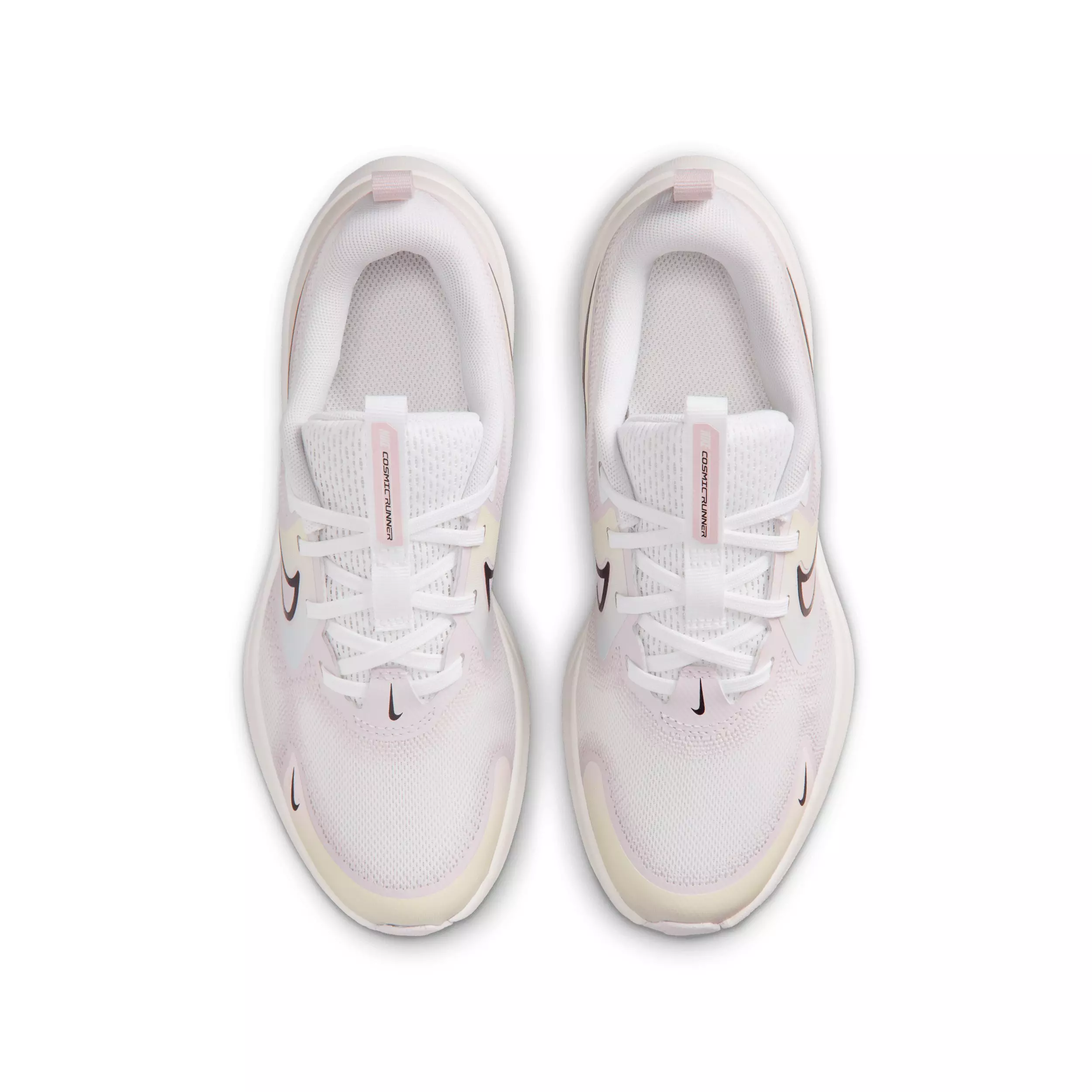Nike Cosmic Runner SE 2 "White/Bleached Lilac/Sail/Black" Grade School Girls' Running Shoe - WHITE/LILAC/SAIL/BLACK
