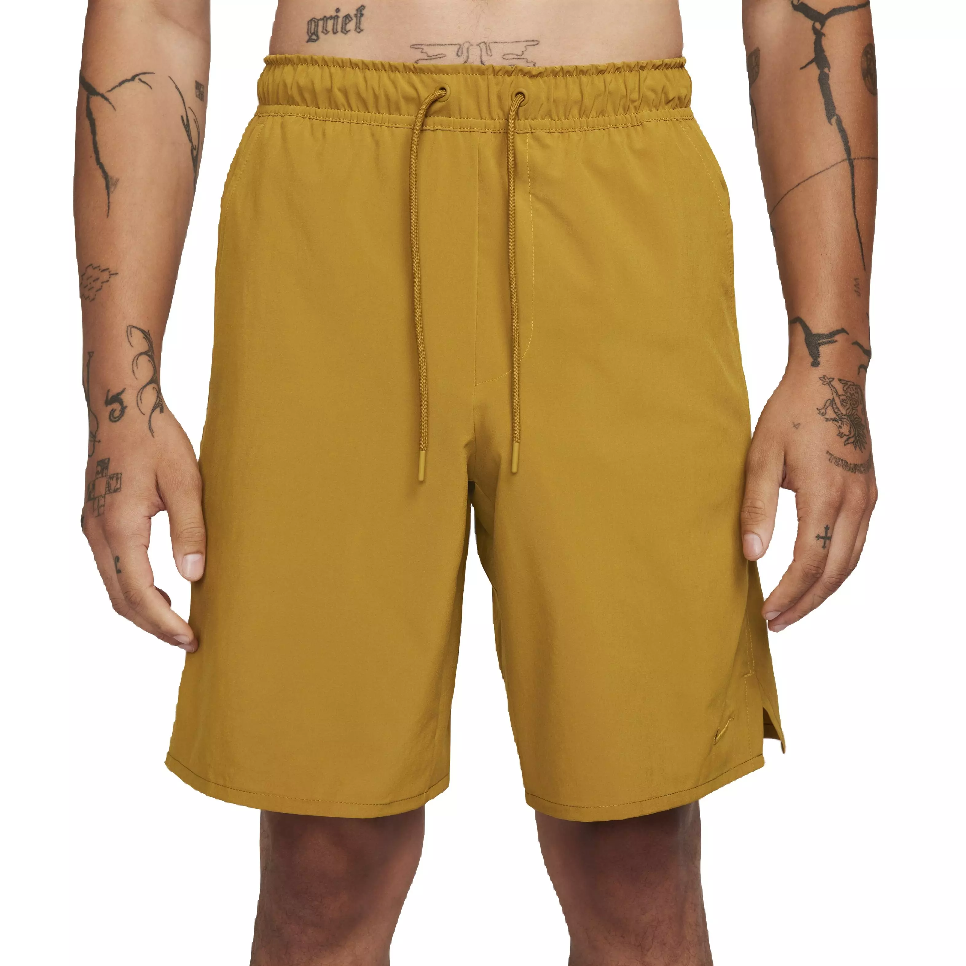Nike Men's Dri-FIT Unlimited Woven 9" Unlined Versatile Shorts - BROWN