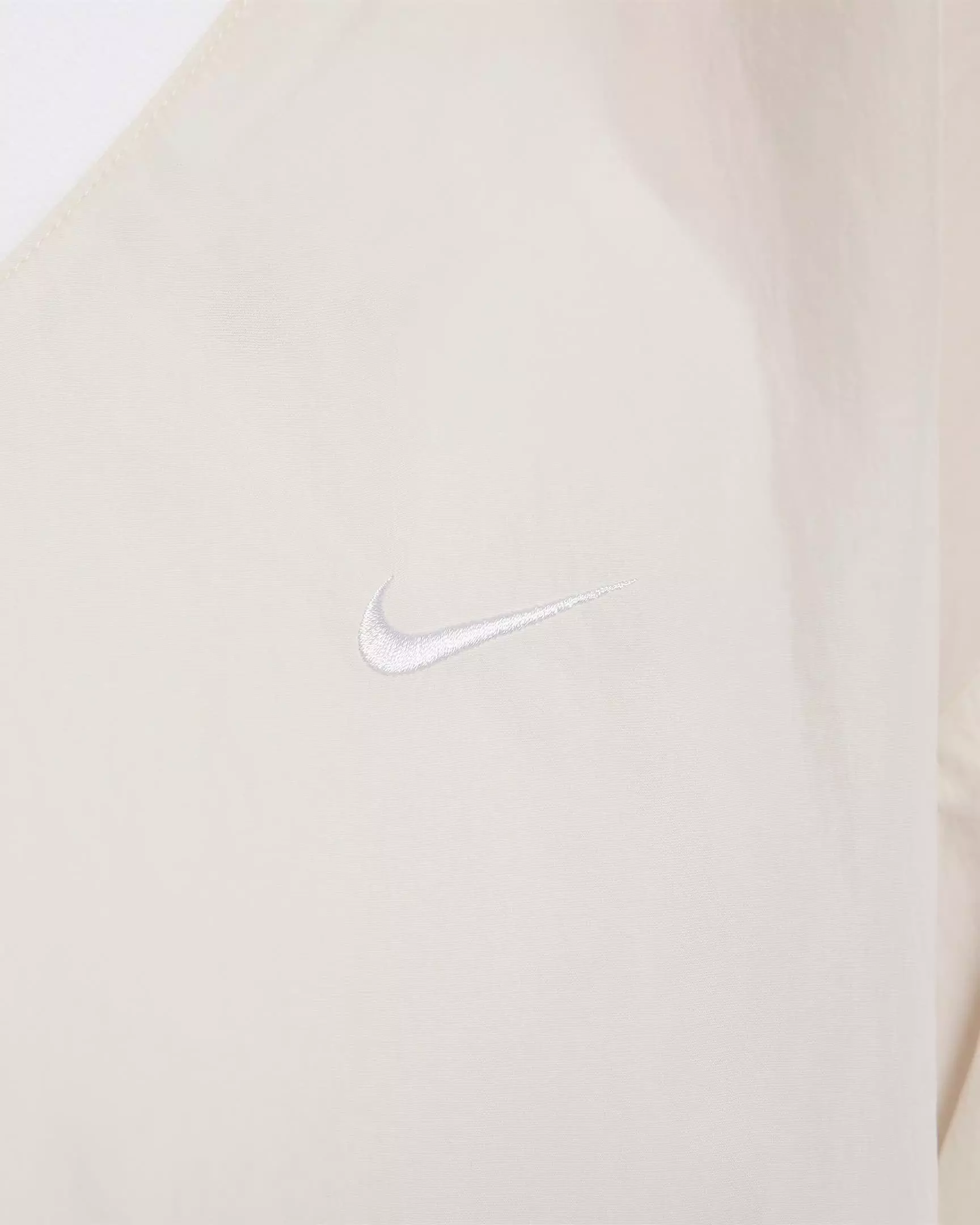 Nike Women's Sportswear Essential Loose UV Woven Long Sleeve V-Neck Top - BROWN