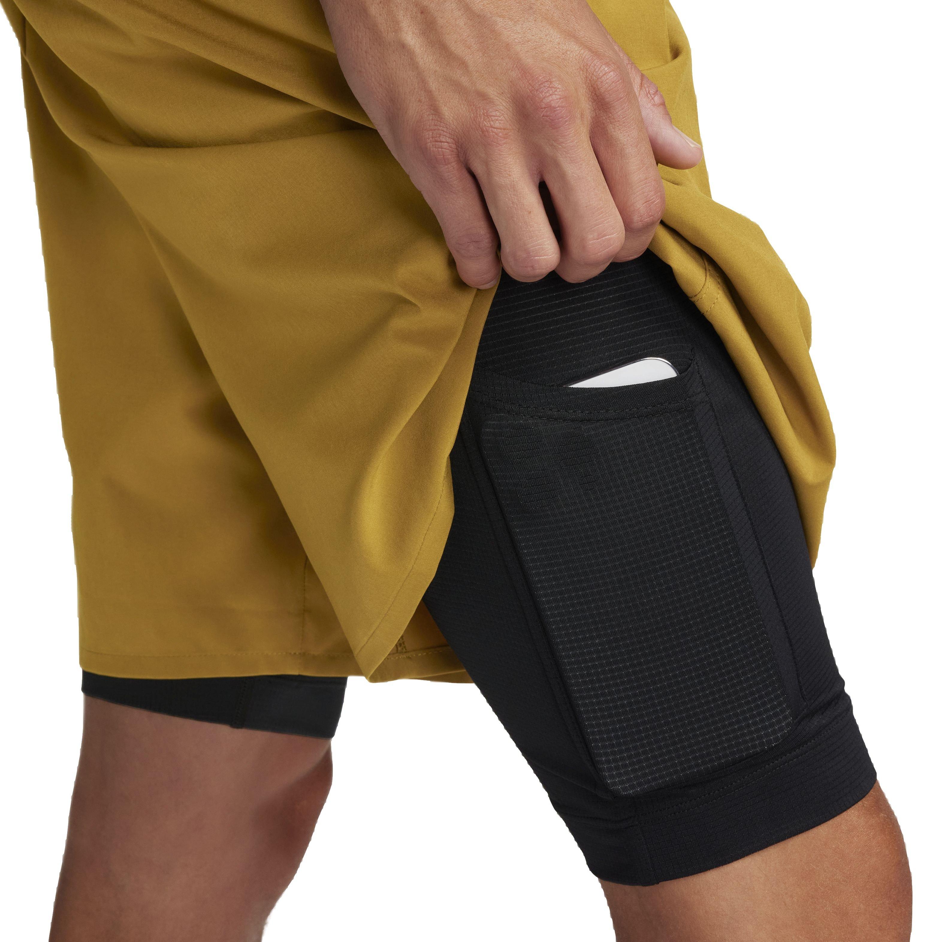 Nike Men's Dri-FIT Unlimited Woven 7" 2-in-1 Versatile Shorts - BROWN Thumbnail View 6