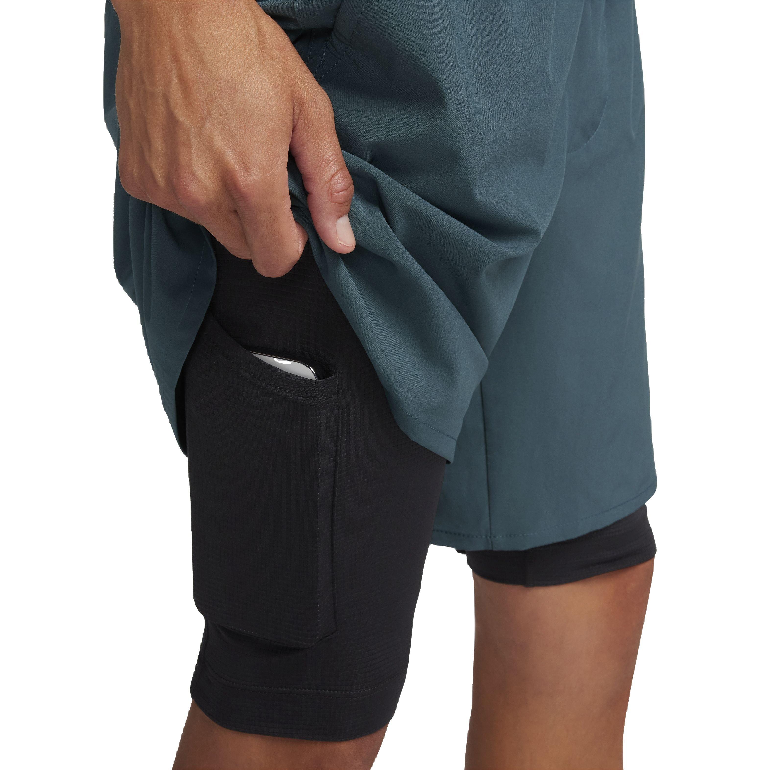 Nike Men's Dri-FIT Unlimited Woven 7" 2-in-1 Versatile Shorts - GREEN Thumbnail View 5