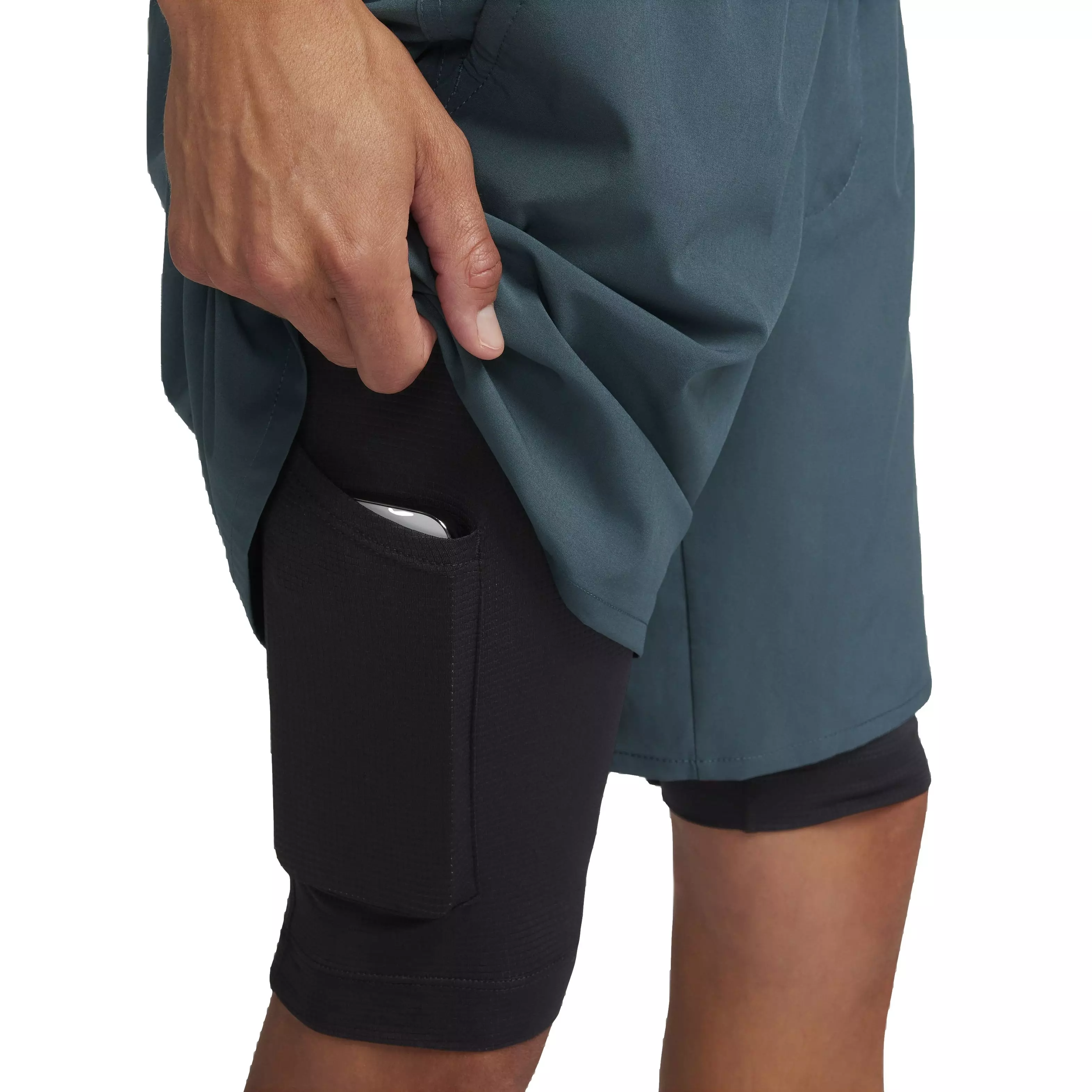 Nike Men's Dri-FIT Unlimited Woven 7" 2-in-1 Versatile Shorts - GREEN