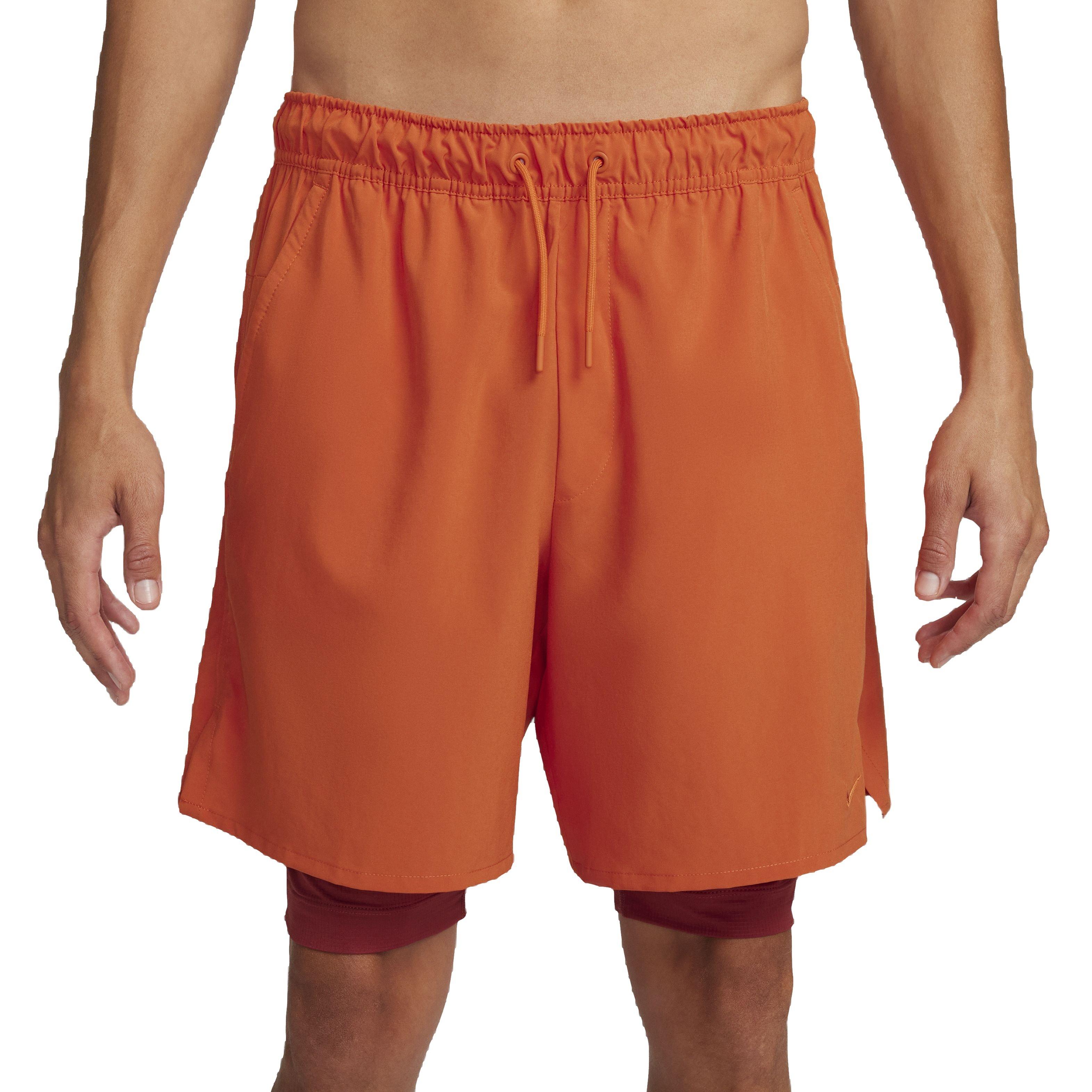 Nike Men's Dri-FIT Unlimited Woven 7" 2-in-1 Versatile Shorts - ORANGE Thumbnail View 1