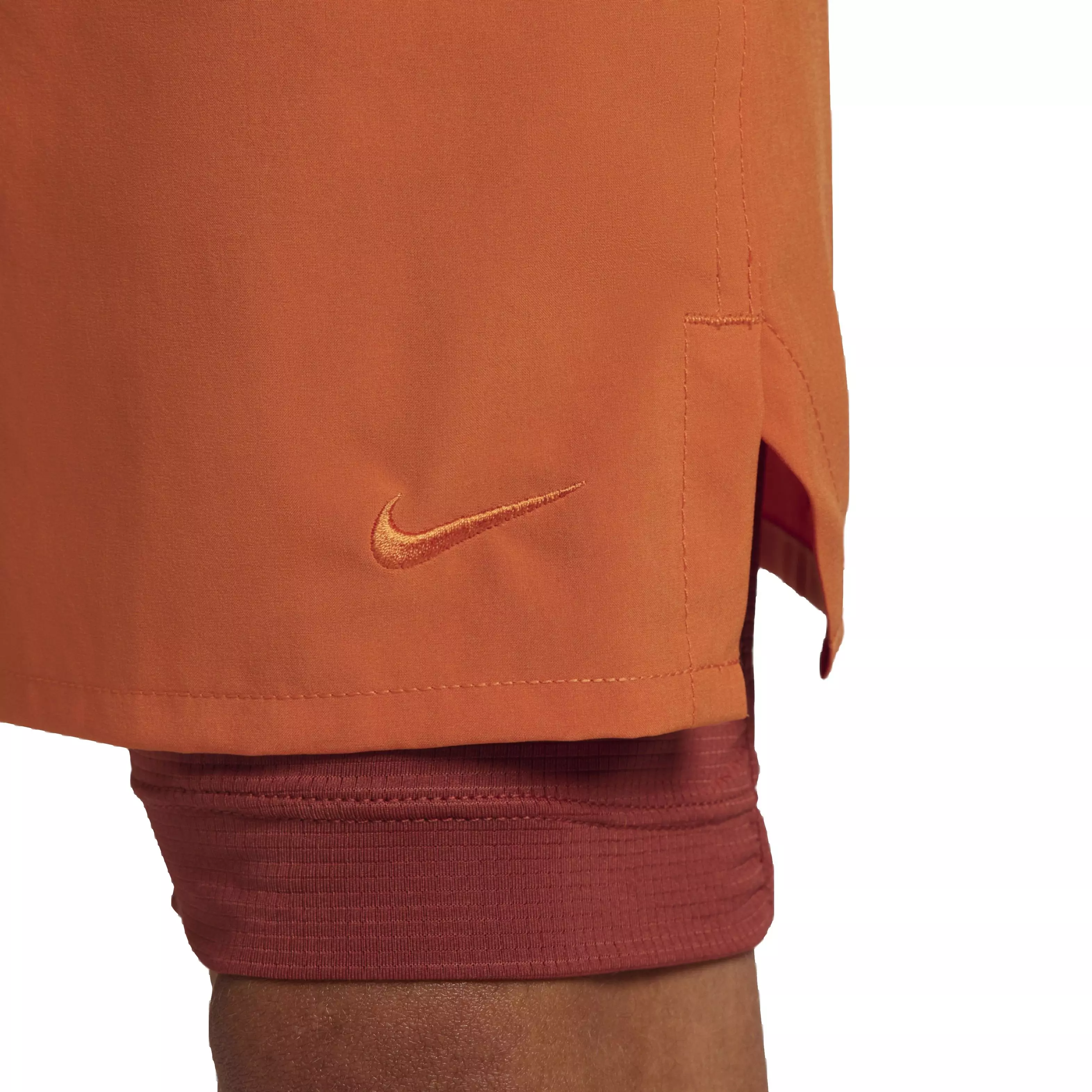 Nike Men's Dri-FIT Unlimited Woven 7" 2-in-1 Versatile Shorts - ORANGE