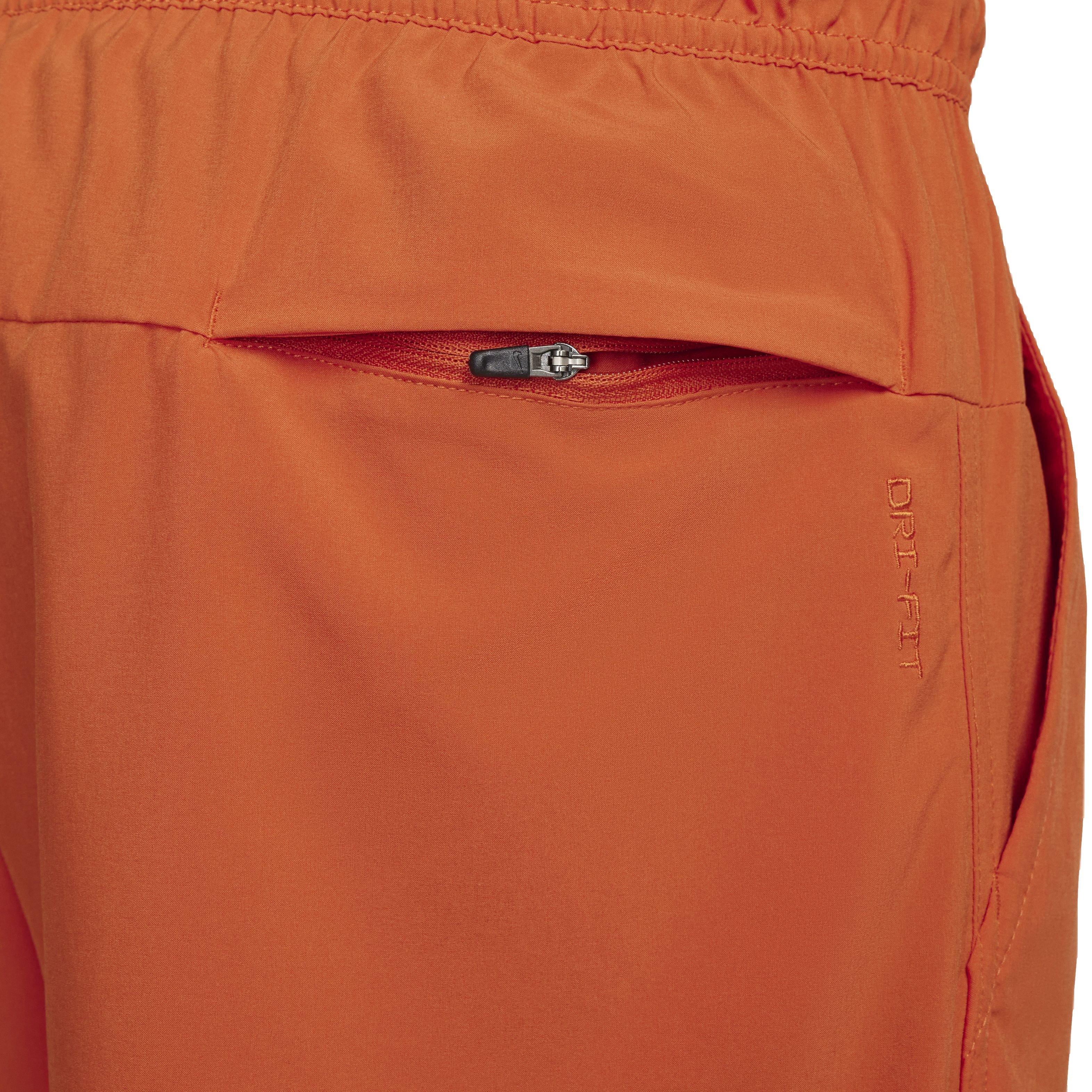 Nike Men's Dri-FIT Unlimited Woven 7" 2-in-1 Versatile Shorts - ORANGE Thumbnail View 7