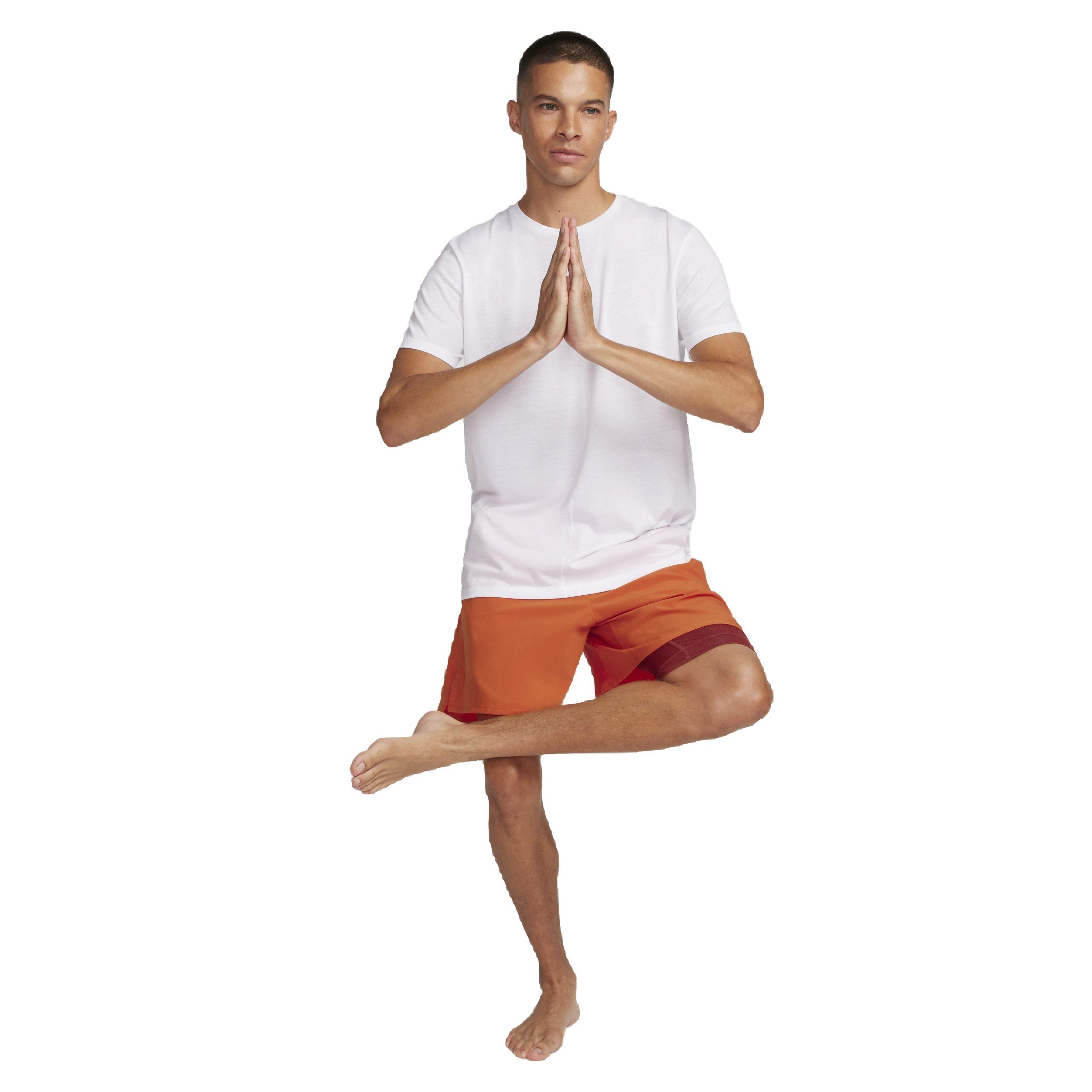 Nike Men's Dri-FIT Unlimited Woven 7" 2-in-1 Versatile Shorts - ORANGE Thumbnail View 8