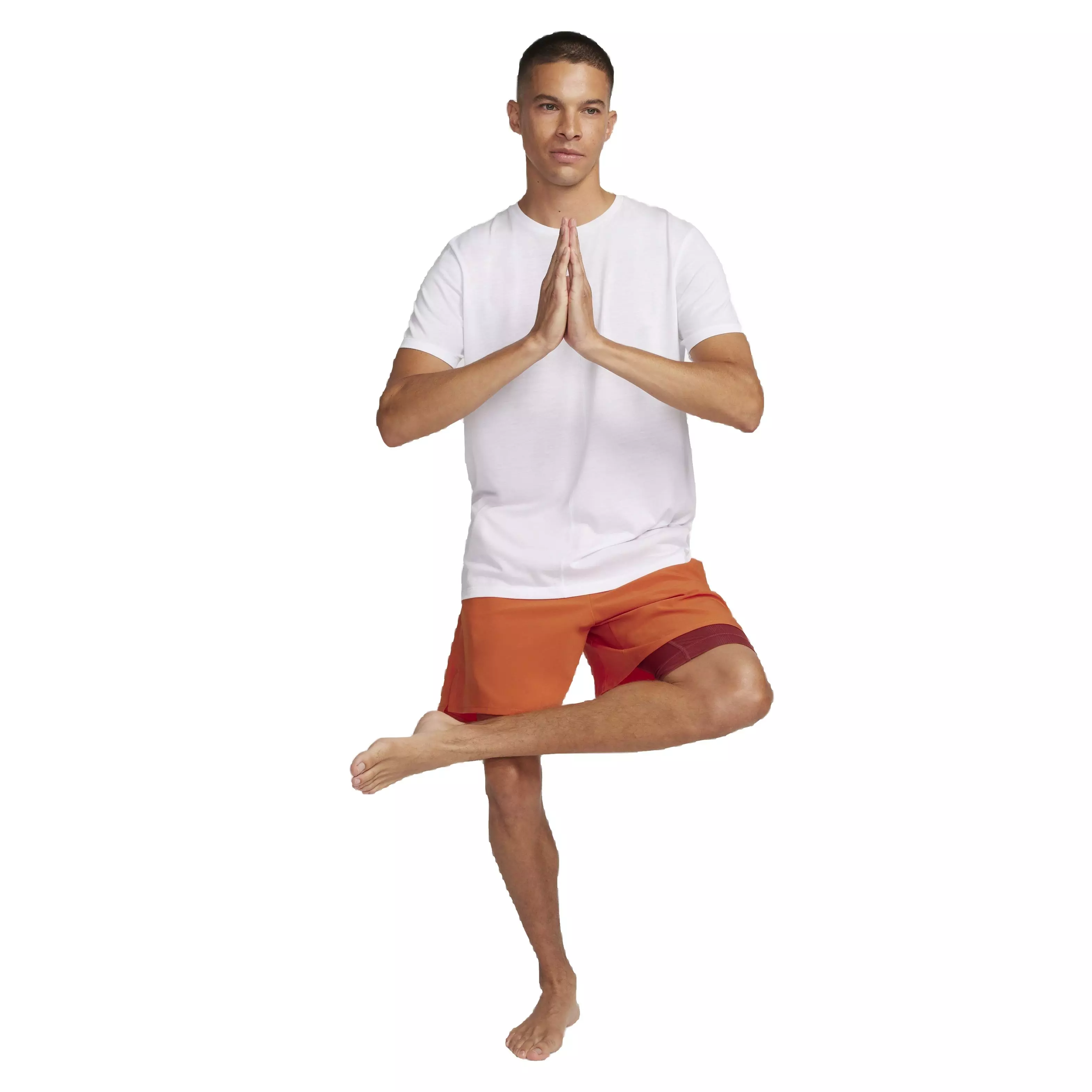 Nike Men's Dri-FIT Unlimited Woven 7" 2-in-1 Versatile Shorts - ORANGE