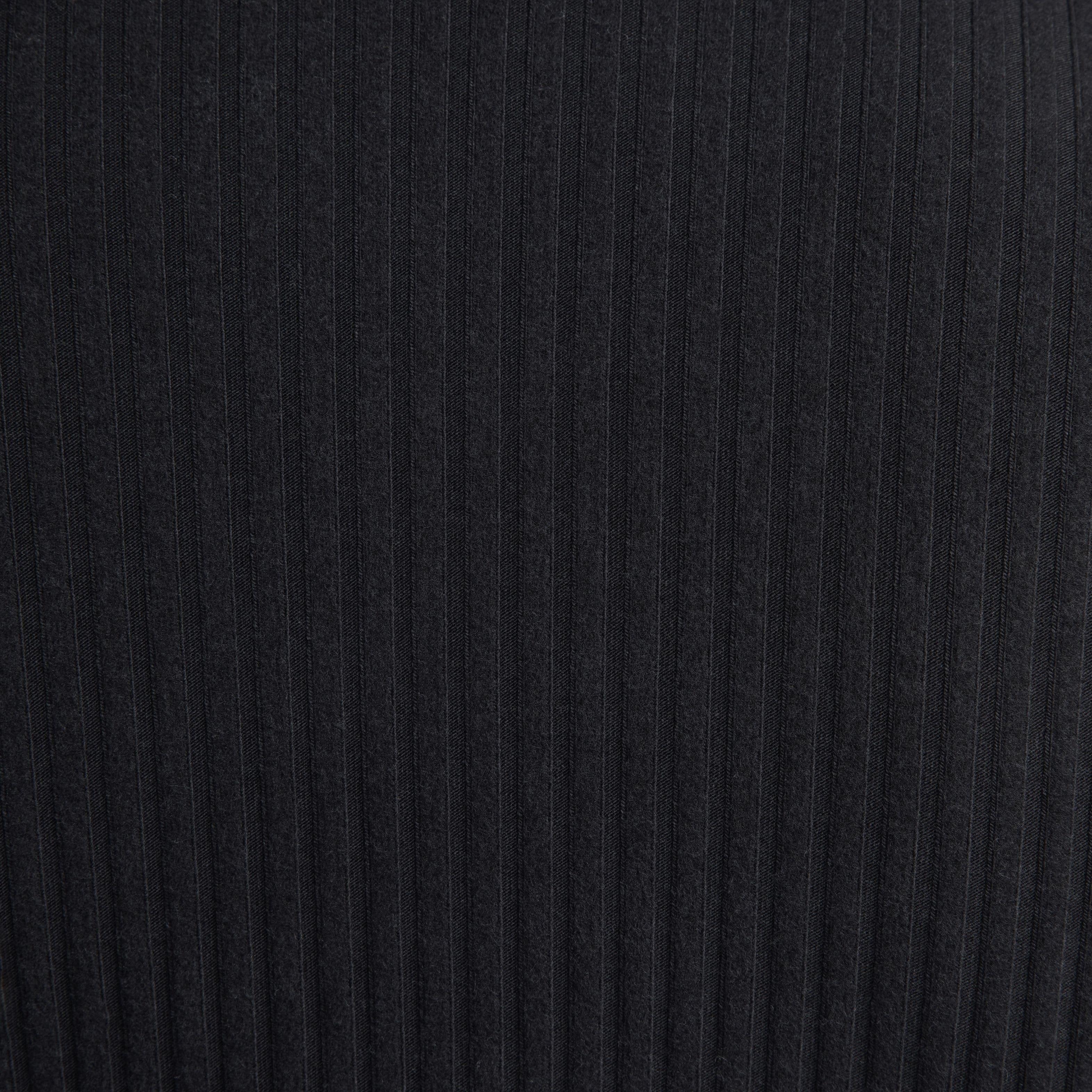 Nike Women's Sportswear Chill Rib Slim Full-Zip Cardigan - BLACK Thumbnail View 5