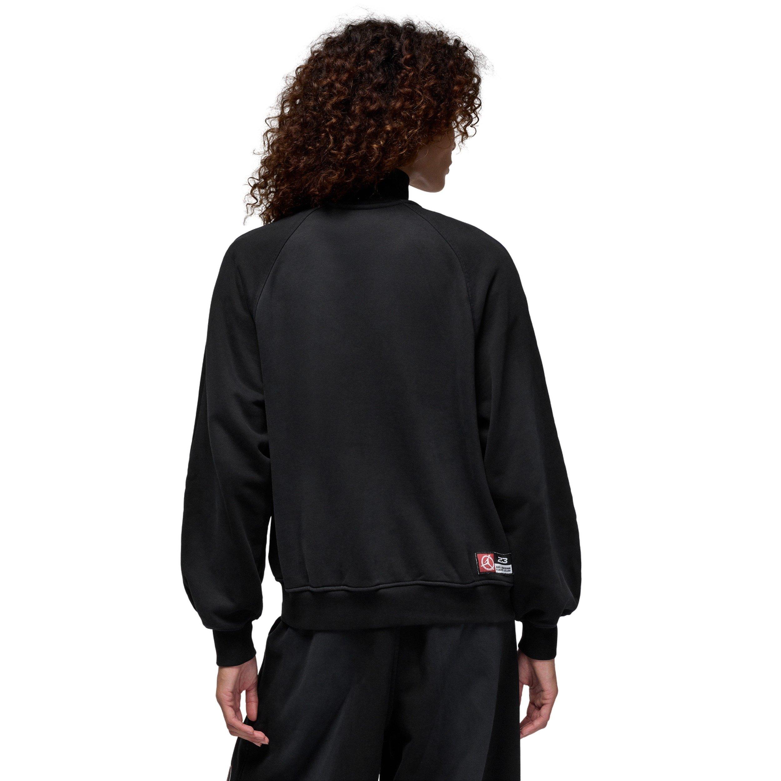 Jordan Women's Flight Club Fleece Quarter-Zip Pullover -Black - BLACK Thumbnail View 2