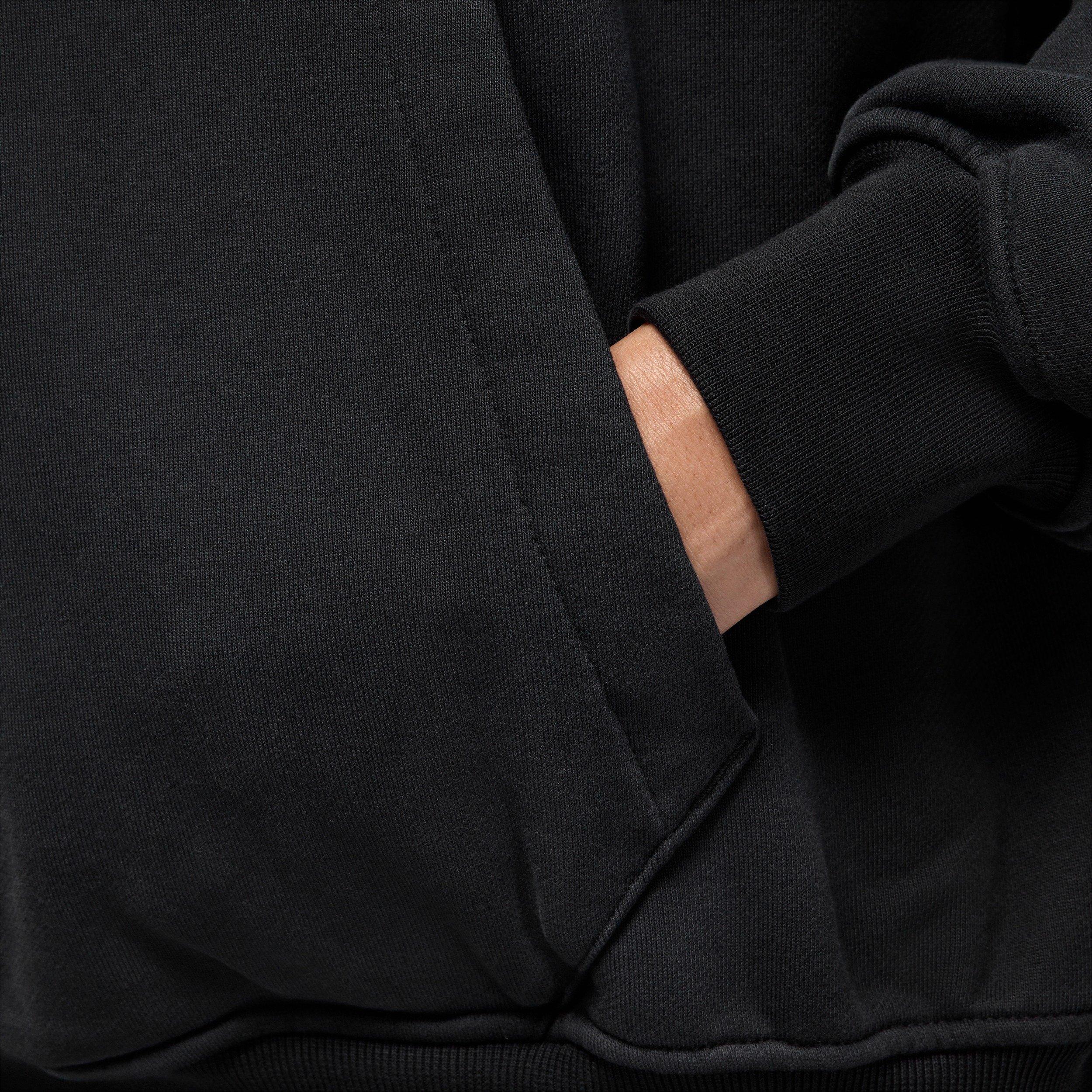 Jordan Women's Flight Club Fleece Quarter-Zip Pullover - Black - BLACK Thumbnail View 5