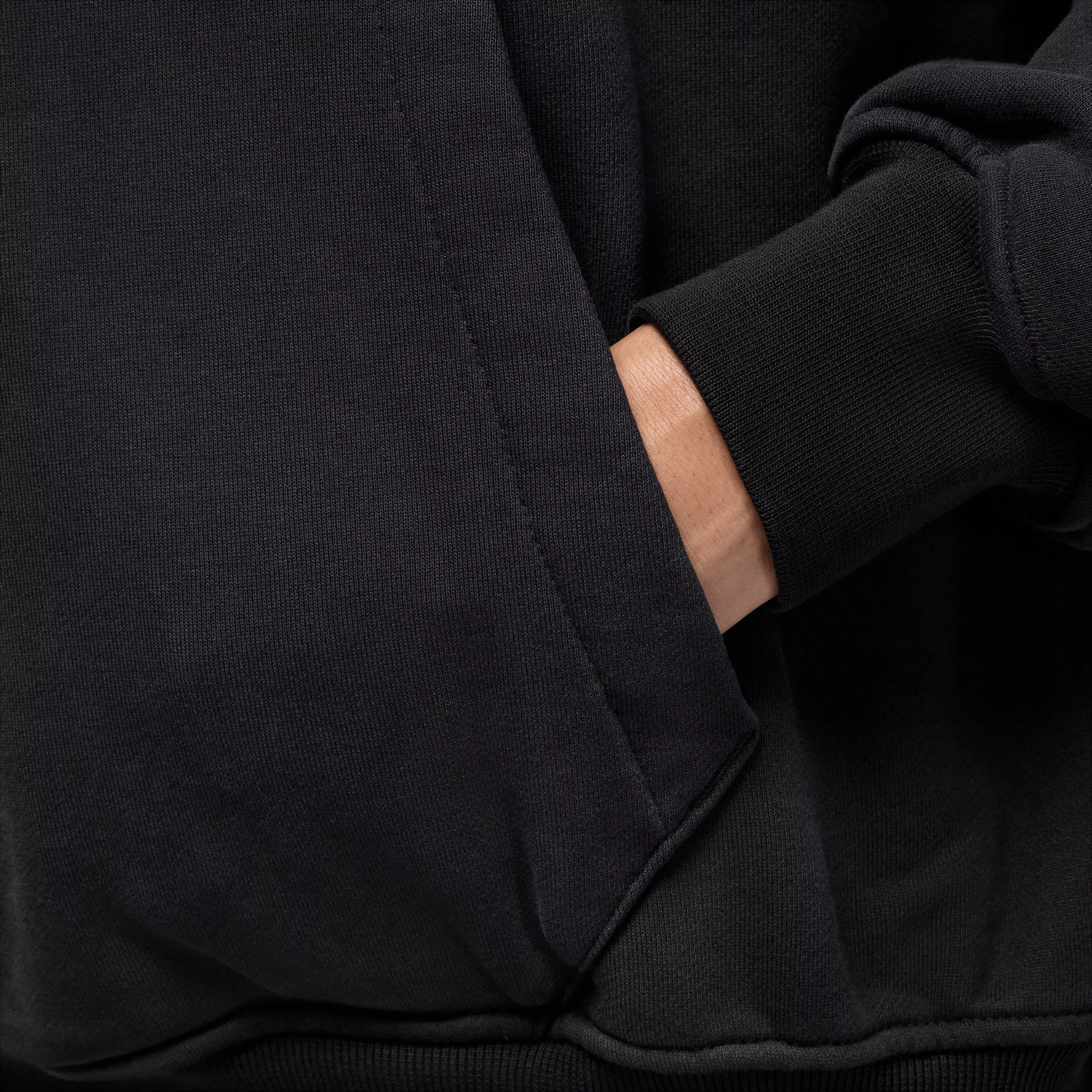 Jordan Women's Flight Club Fleece Quarter-Zip Pullover - Black - BLACK