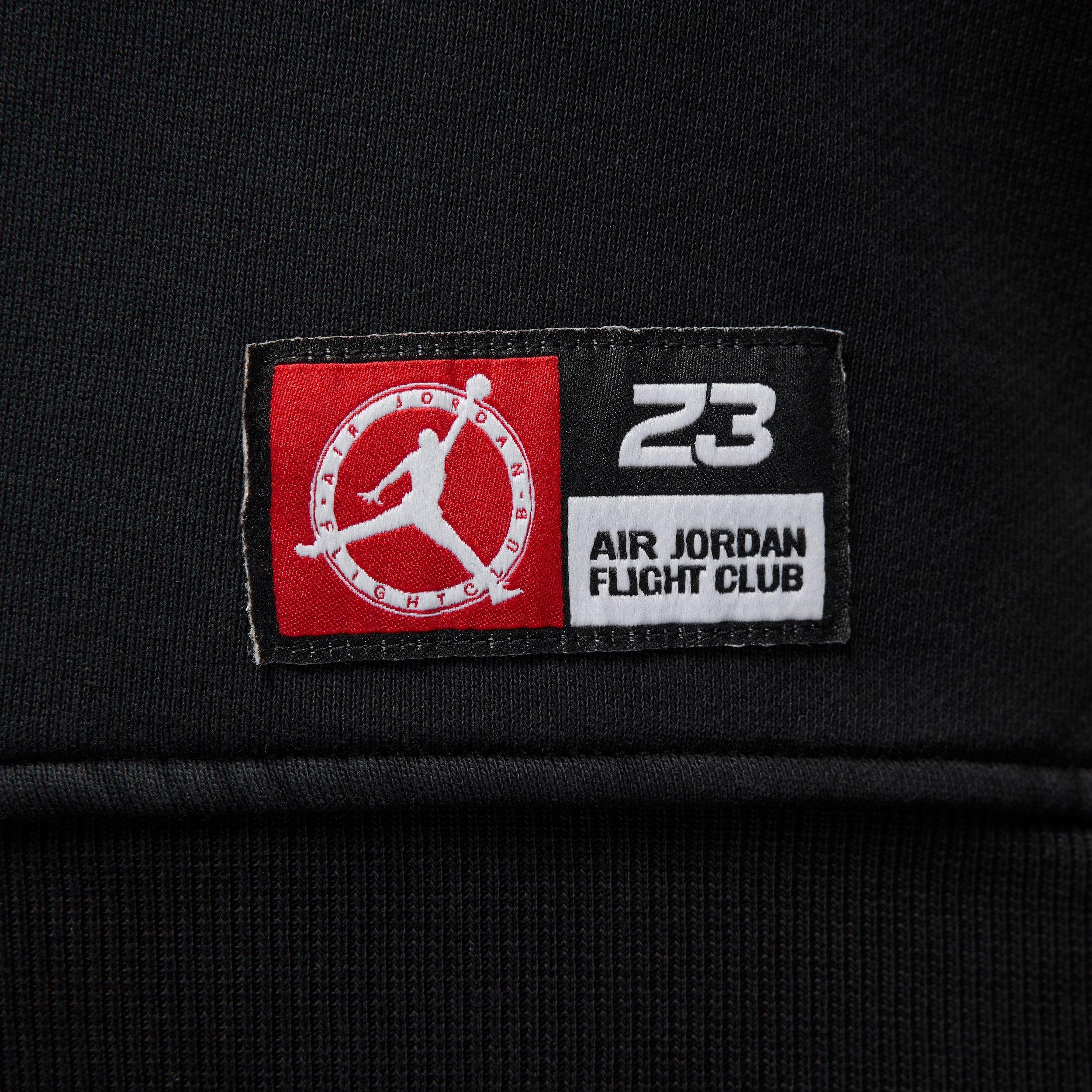 Jordan Women's Flight Club Fleece Quarter-Zip Pullover - Black - BLACK Thumbnail View 6