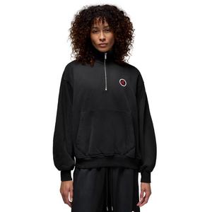 Jordan Women's Flight Club Fleece Quarter-Zip Pullover -Black