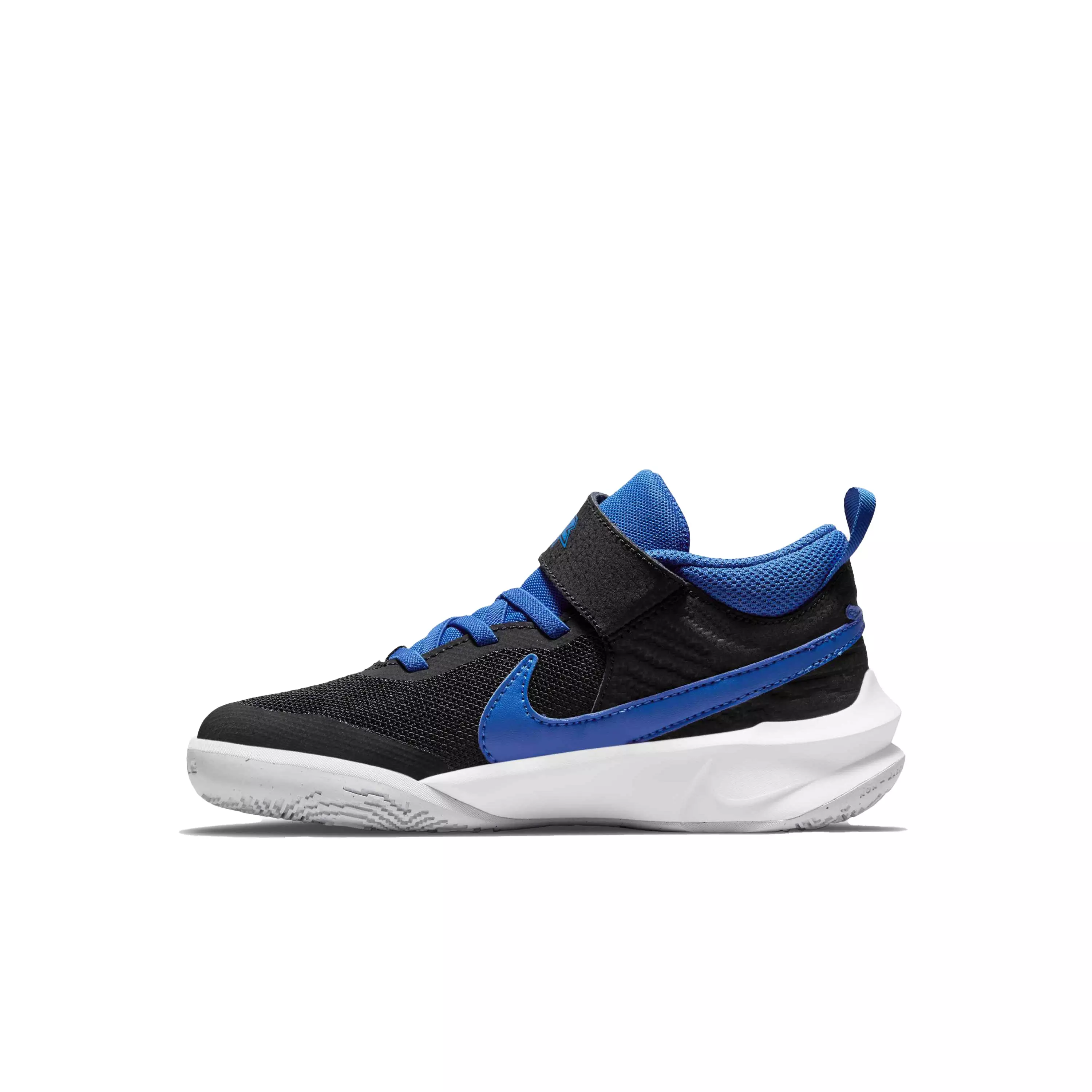 Nike Team Hustle D 10 "Black/Game Royal/Photon Dust/White" Preschool Boys' Basketball Shoe - BLACK