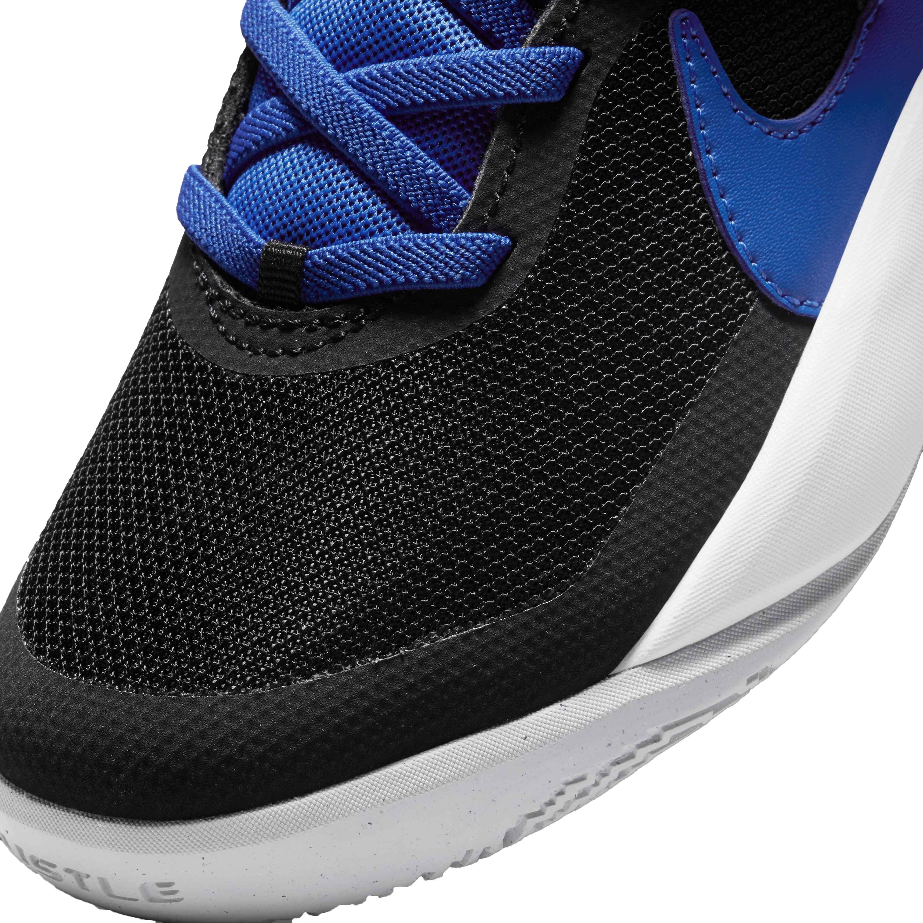 Nike Team Hustle D 10 "Black/Game Royal/Photon Dust/White" Preschool Boys' Basketball Shoe - BLACK Thumbnail View 7
