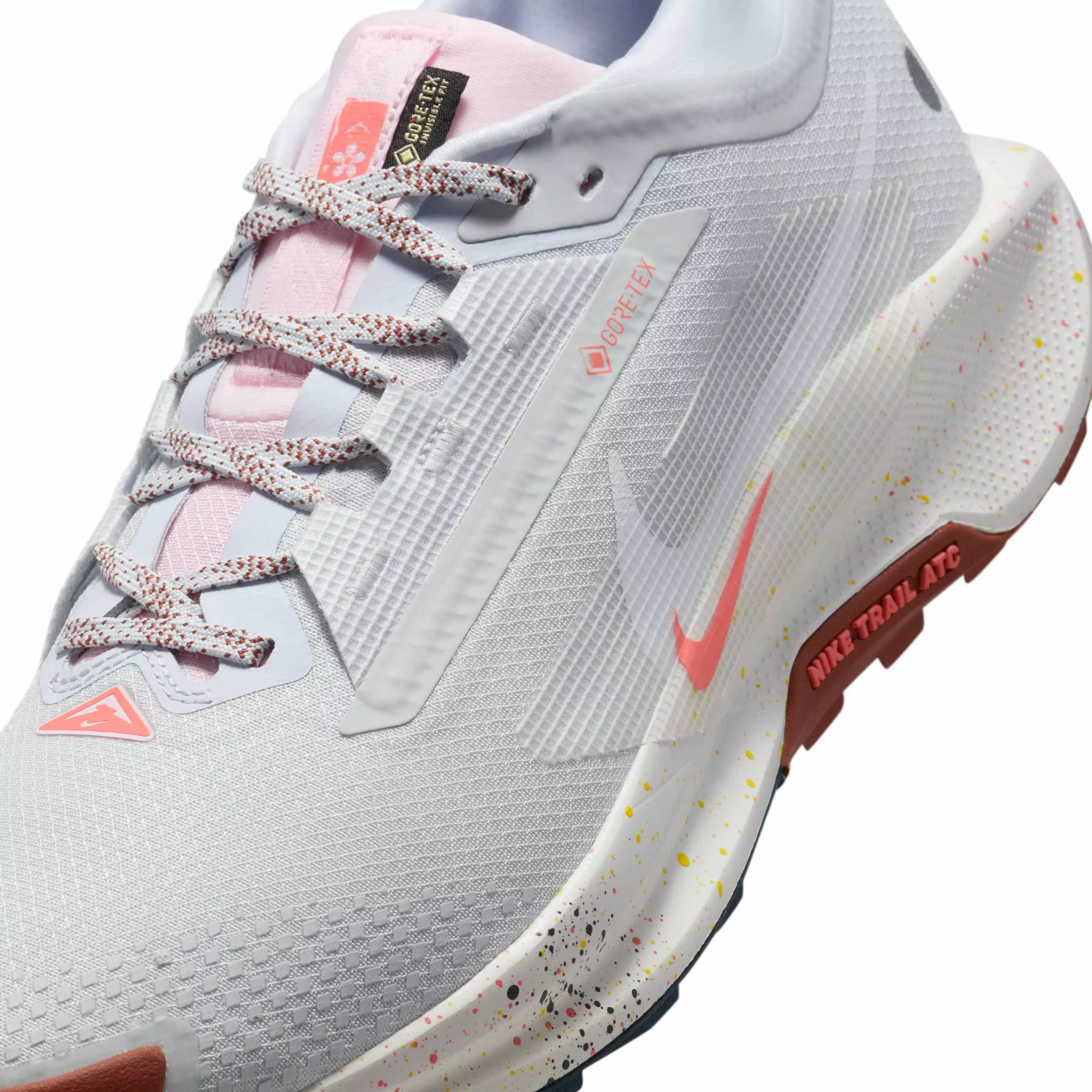 Nike Pegasus Trail 5 "Pure Platinum/Football Grey/Pink Foam/White" Men's Trail Running Shoe - PLATINUM/GREY/PINK/WHITE