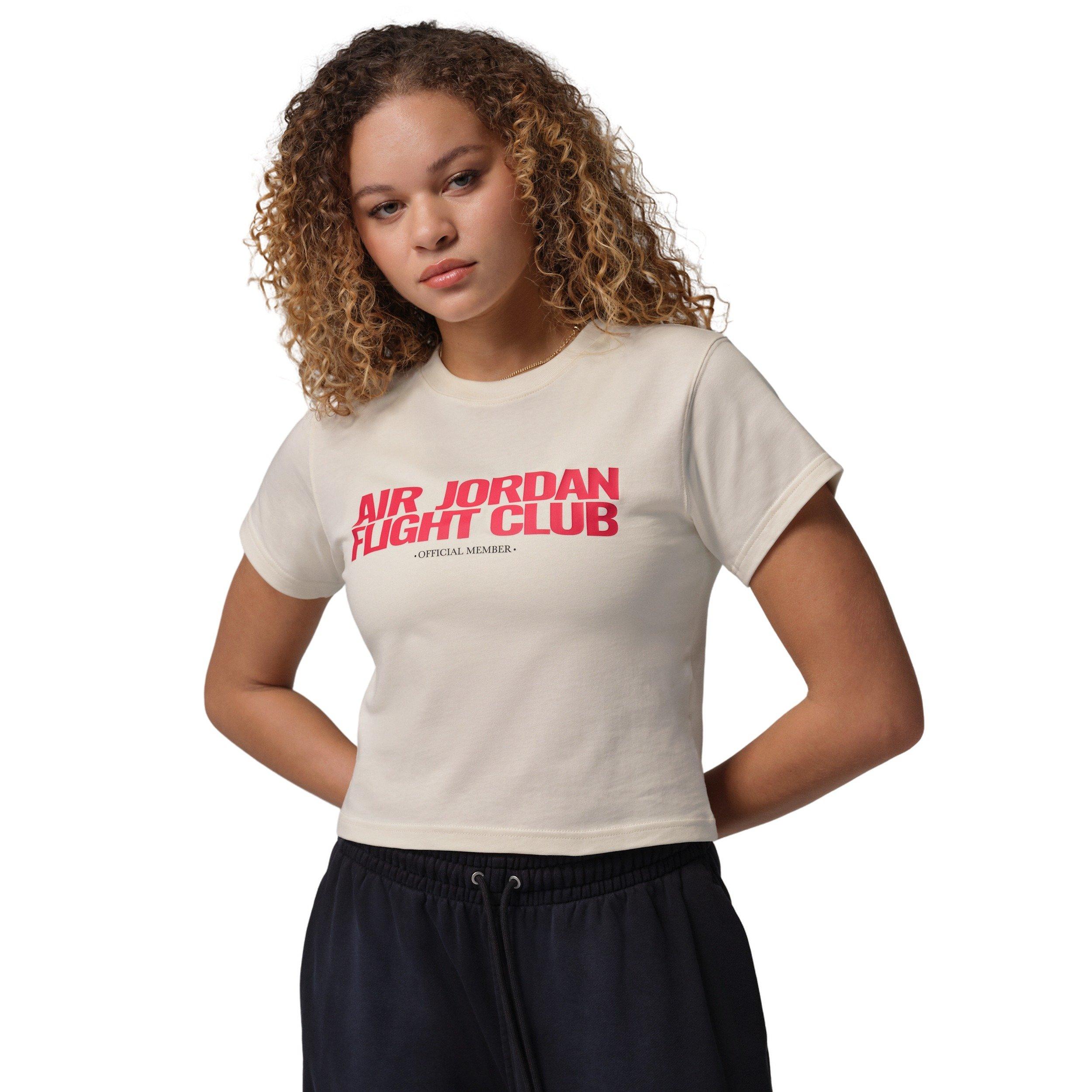 Jordan Women's Flight Club Graphic T-Shirt - Ivory - IVORY Thumbnail View 1