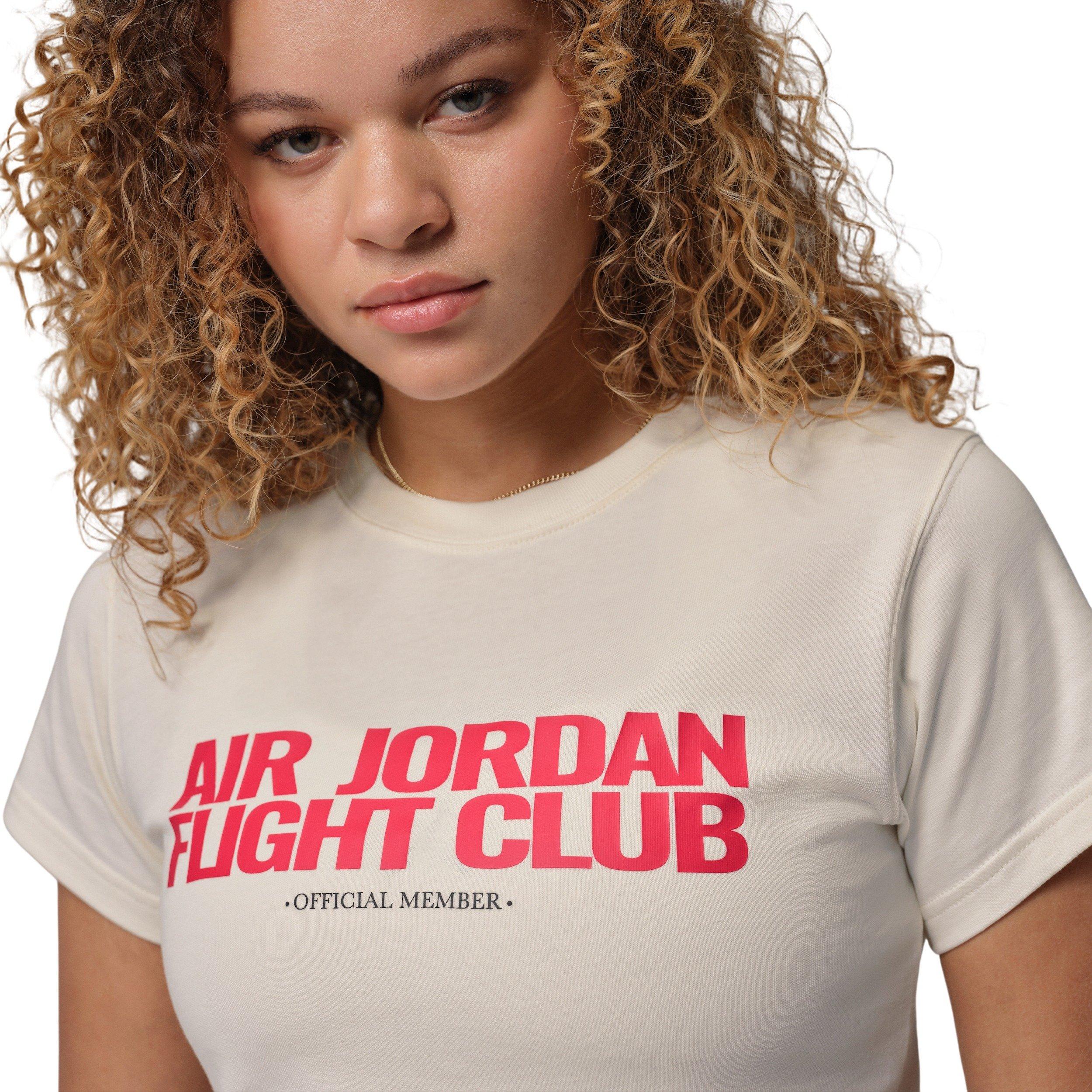 Jordan Women's Flight Club Graphic T-Shirt -Ivory - IVORY Thumbnail View 3