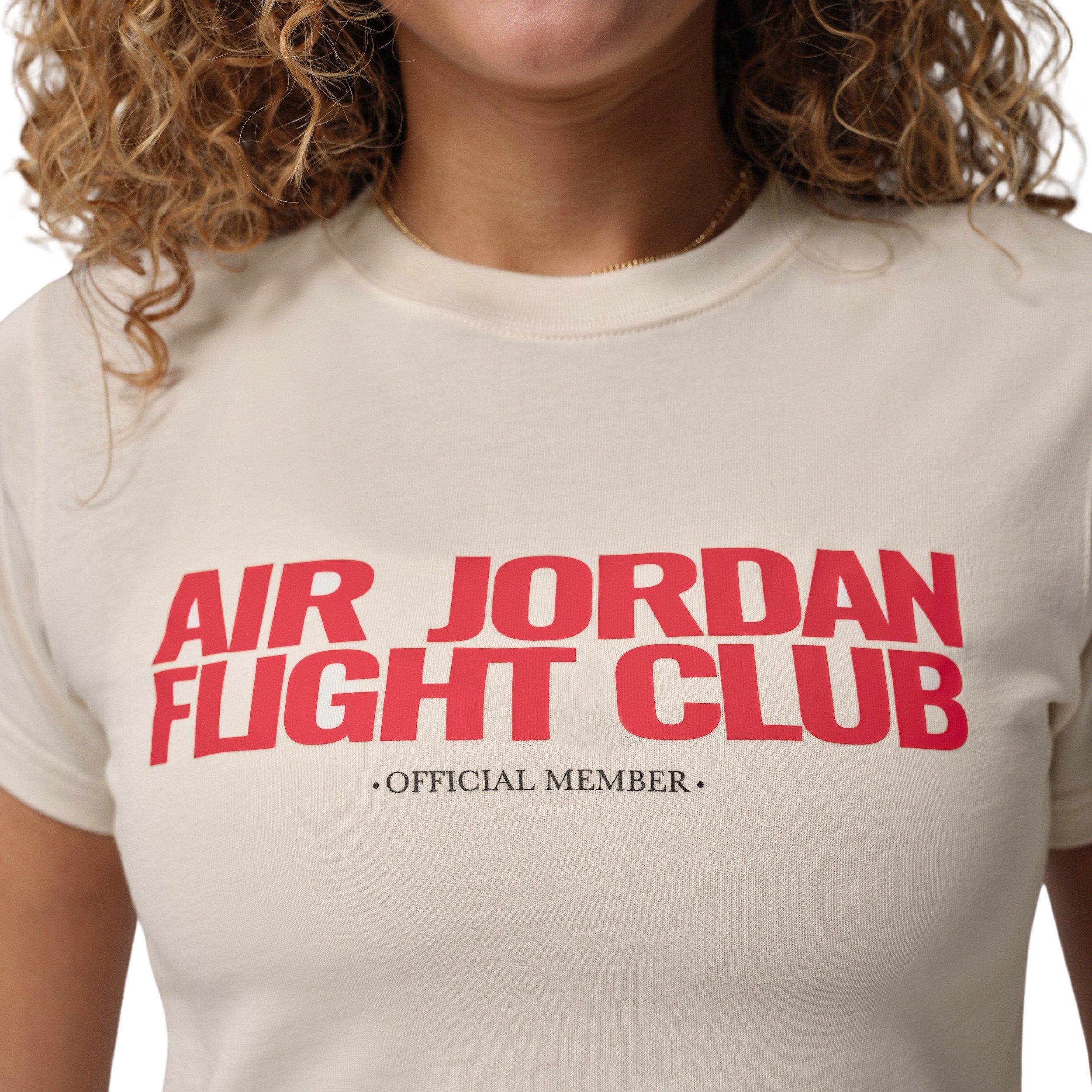 Jordan Women's Flight Club Graphic T-Shirt -Ivory - IVORY Thumbnail View 4