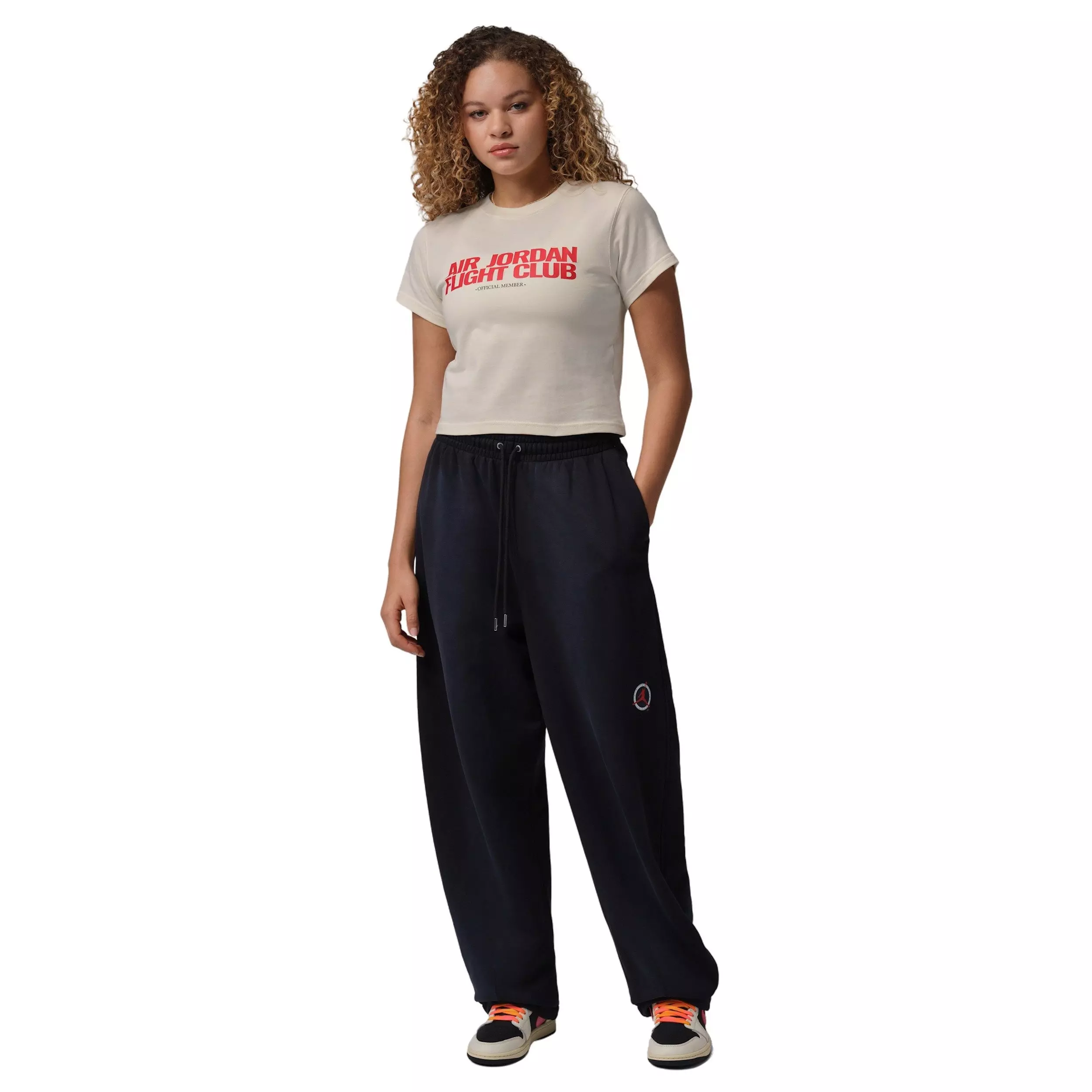 Jordan Women's Flight Club Graphic T-Shirt -Ivory - IVORY