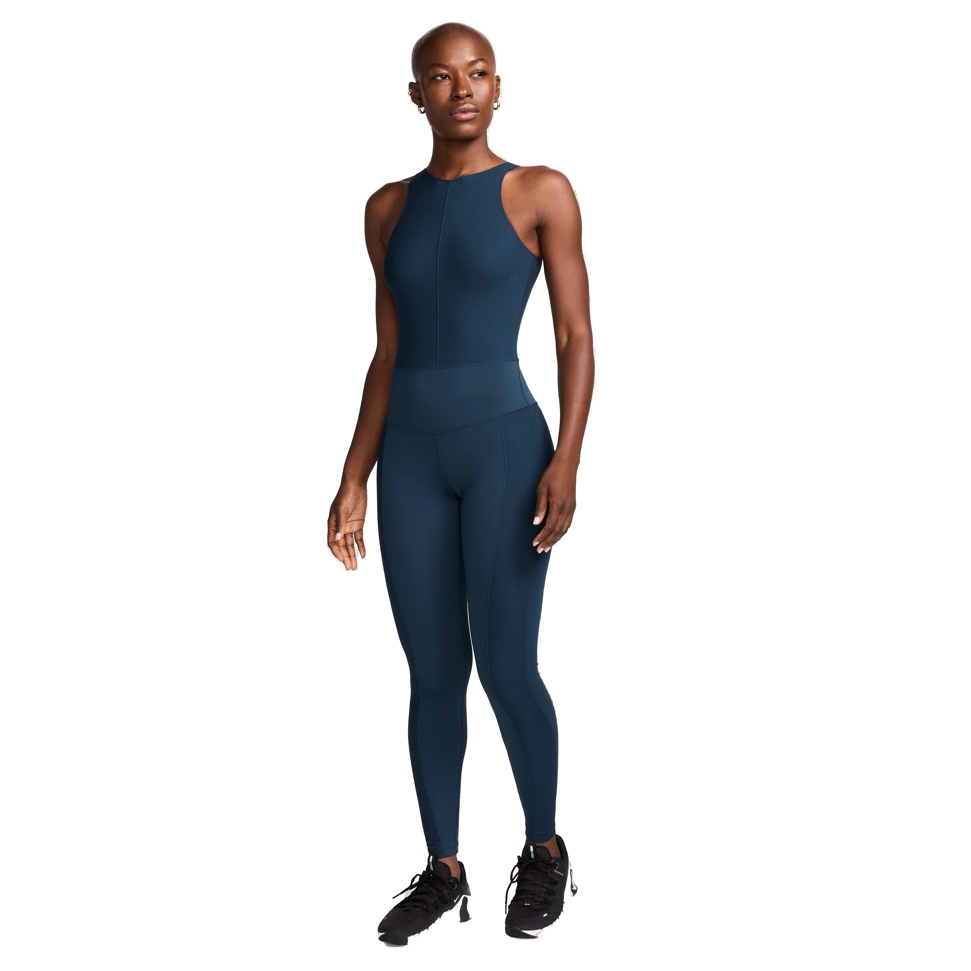 Nike Women's One Dri-FIT Bodysuit - BLUE Thumbnail View 1