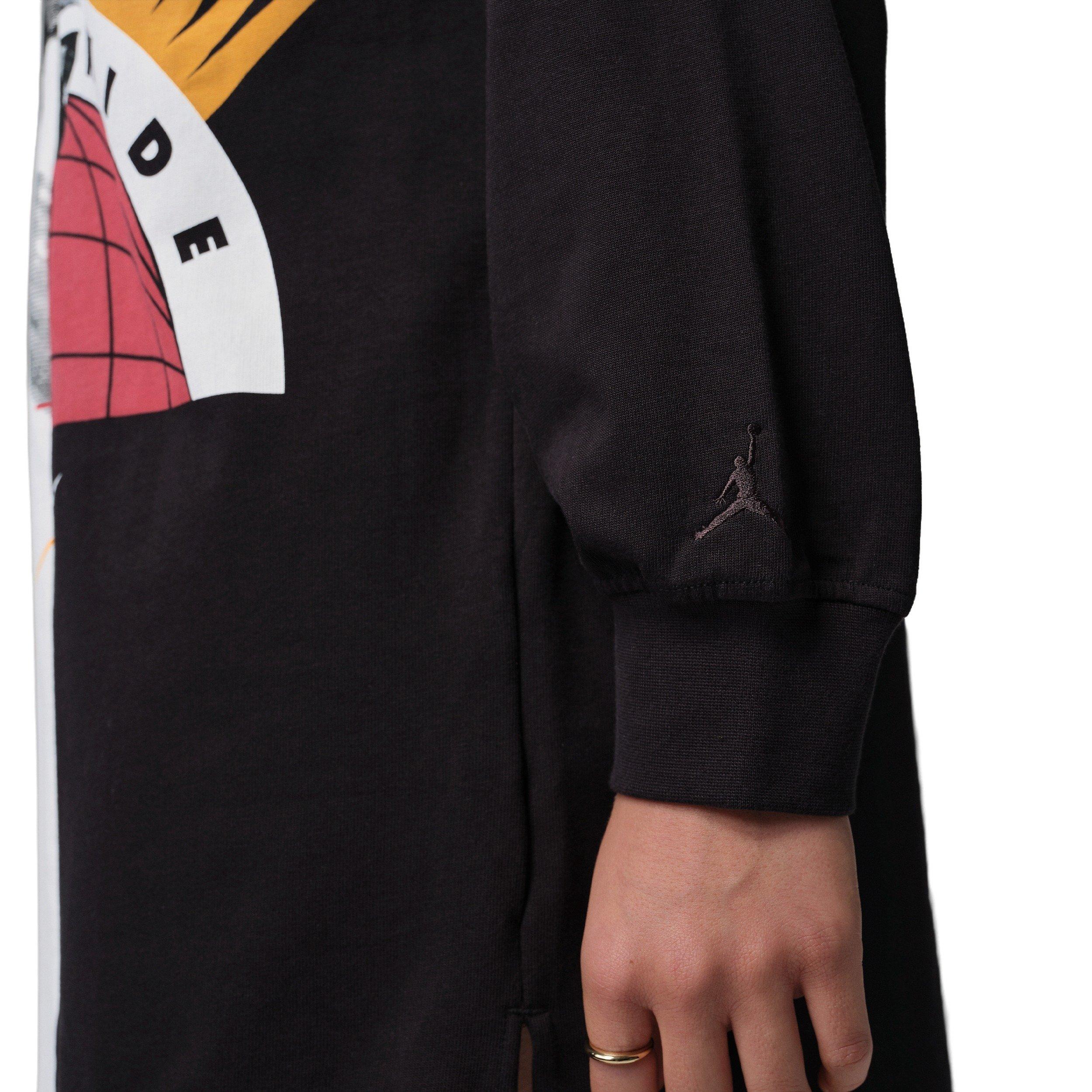 Jordan Women's Flight Graphic D2N Dress -Off White/Black - OFF-WHITE/BLACK Thumbnail View 4