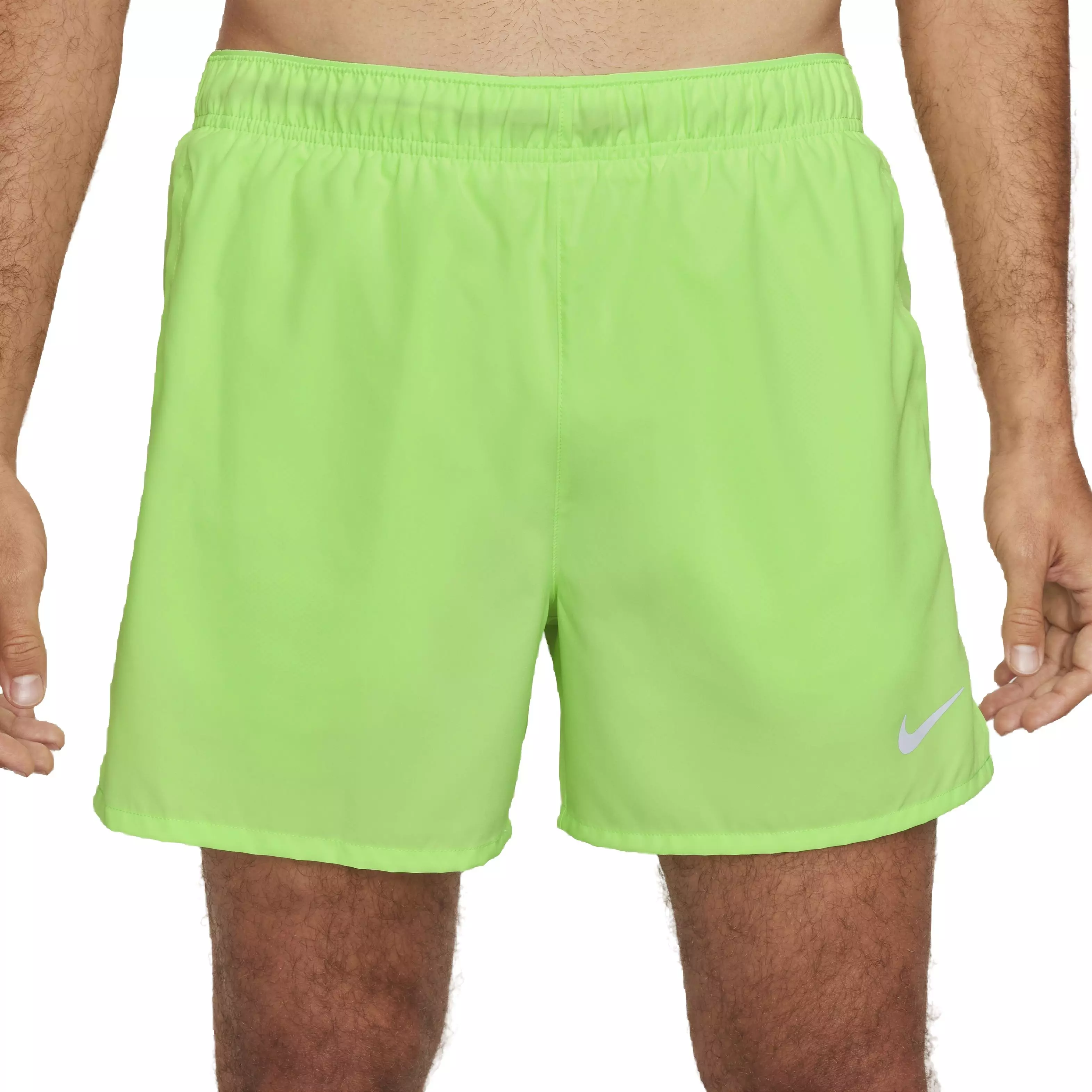 Nike Men's Dri-FIT Challenger 5" Brief-Lined Running Shorts - GREEN