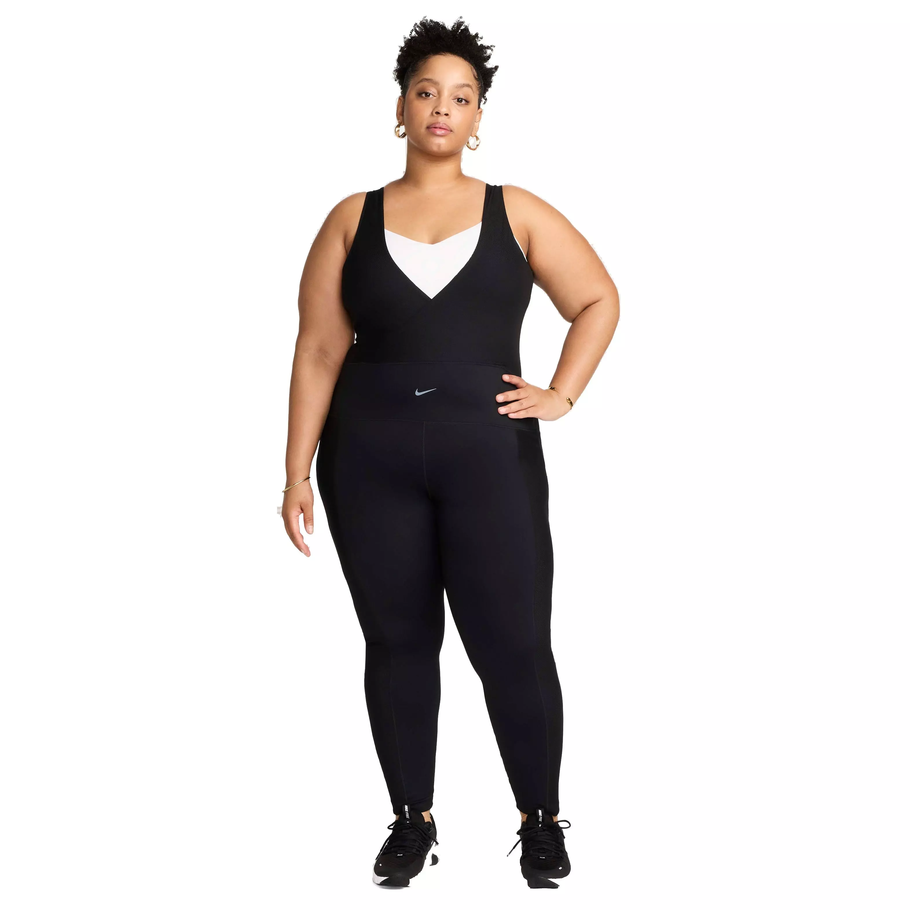 Nike Women's One Dri-FIT Bodysuit - Black - BLACK