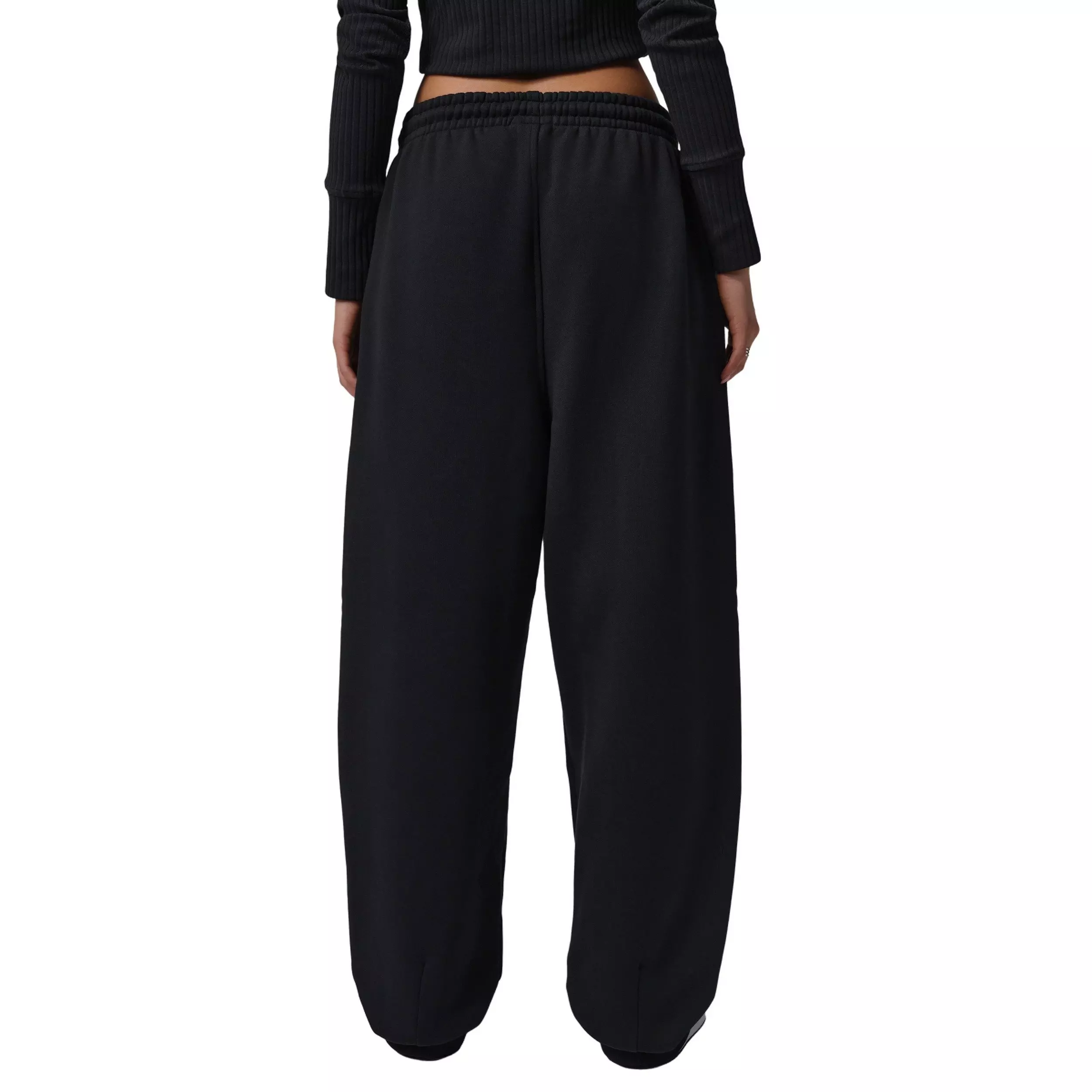 Jordan Women's Flight Fleece Baggy Pants -Black - BLACK