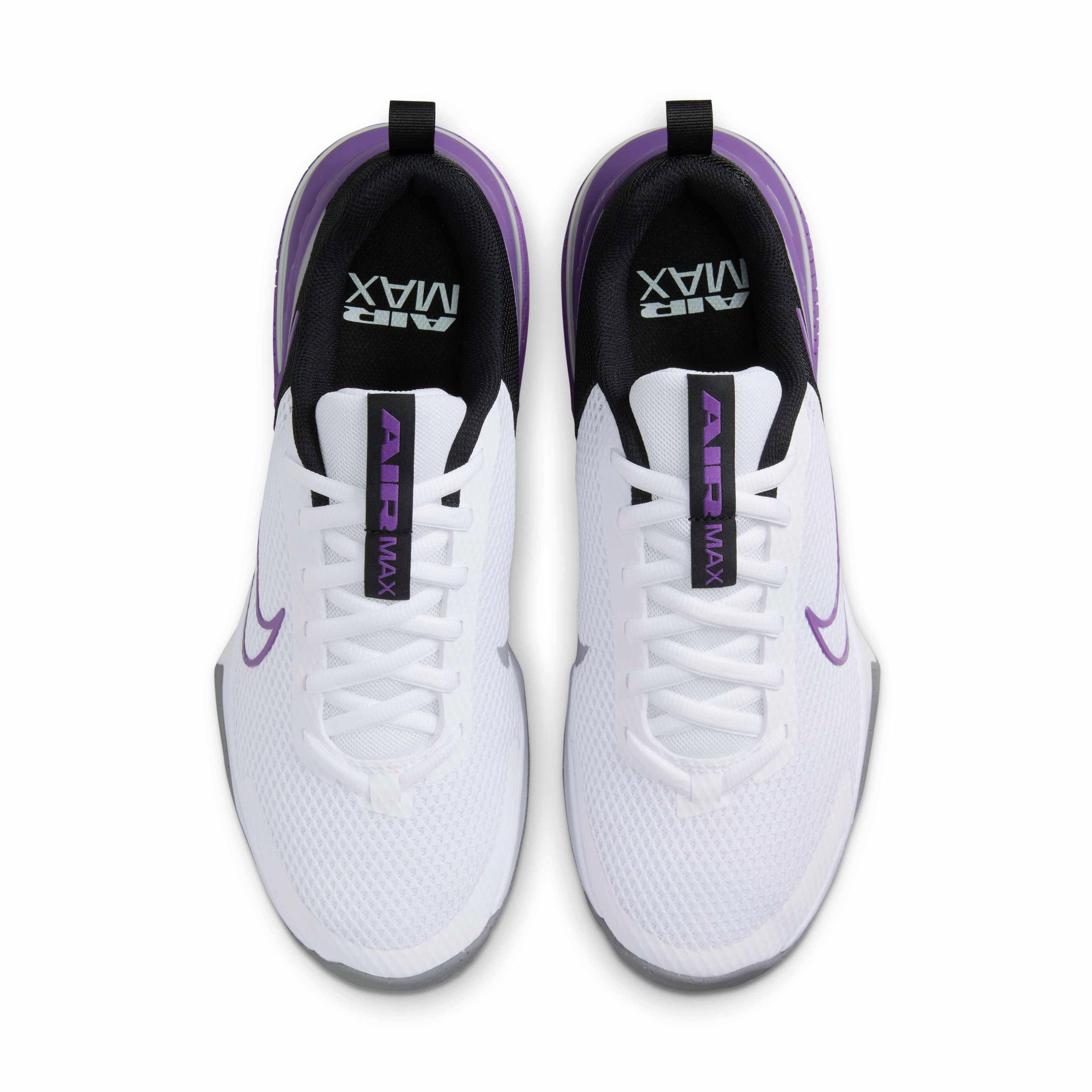 Nike Air Max Alpha Trainer 6 "White/Black/Cement Grey/Wild Grape" Men's Training Shoe - WHITE/BLACK/GREY/GRAPE Thumbnail View 4