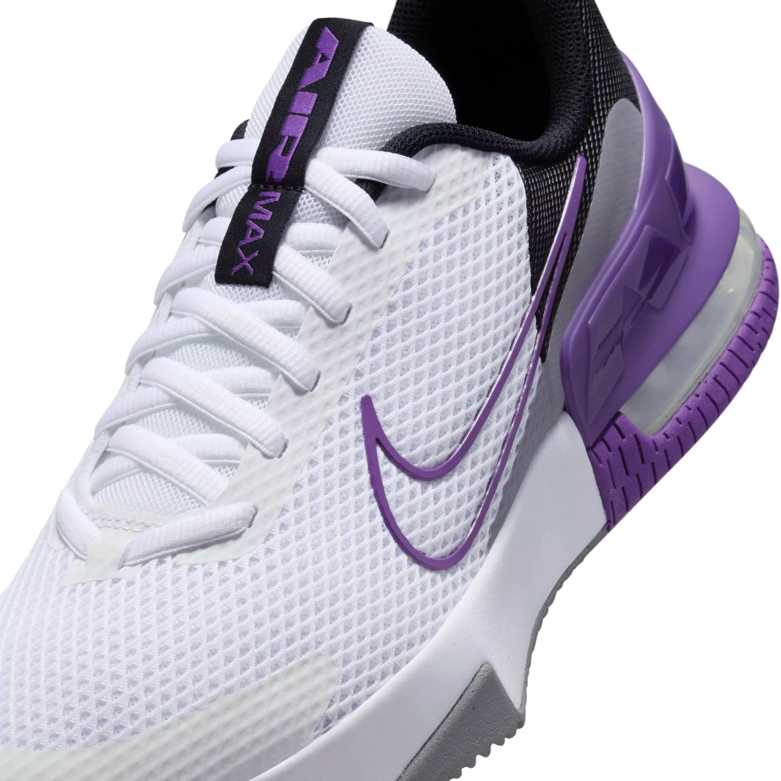 Nike Air Max Alpha Trainer 6 "White/Black/Cement Grey/Wild Grape" Men's Training Shoe - WHITE/BLACK/GREY/GRAPE