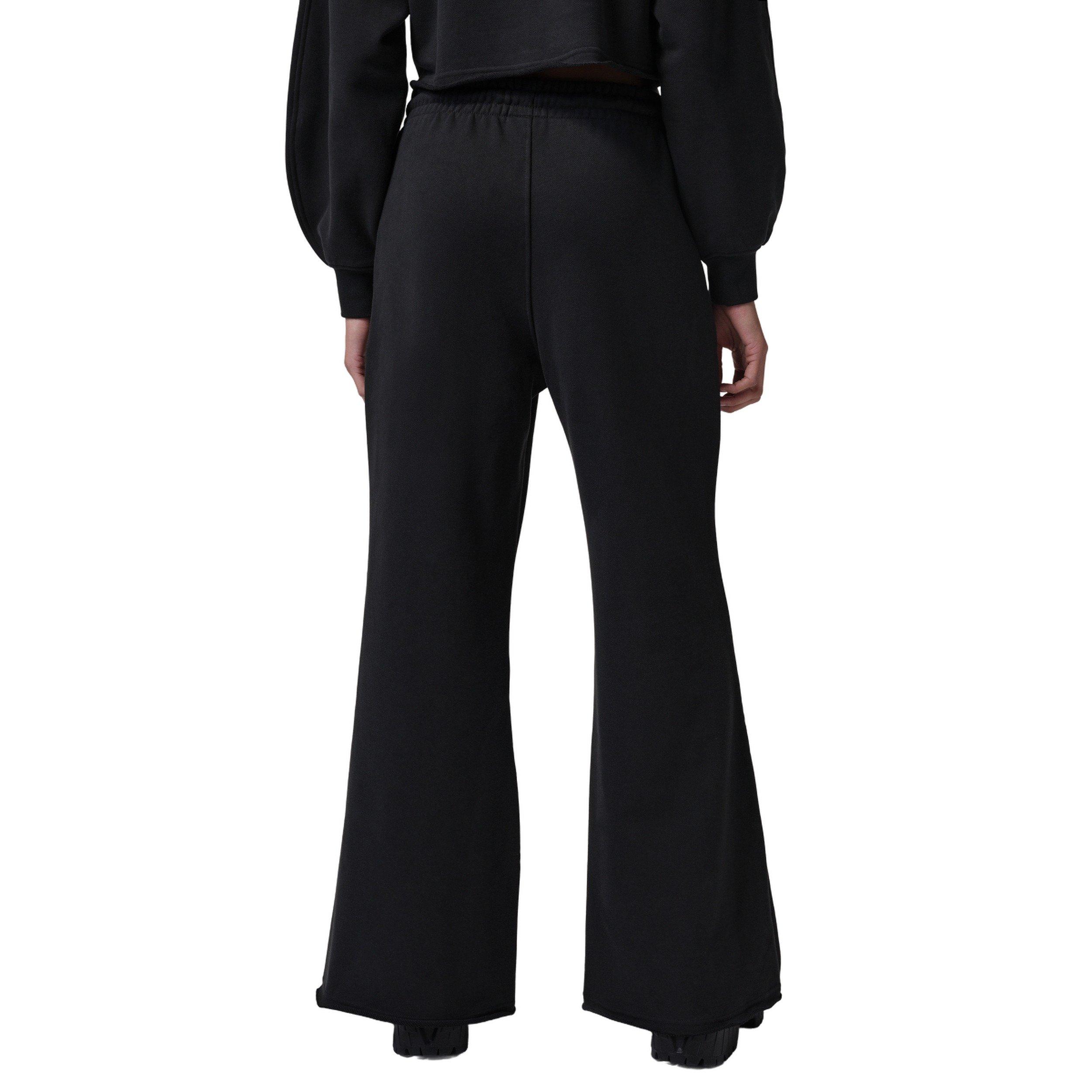 Jordan Women's Flared French Terry Fleece Pants -Black - BLACK Thumbnail View 2