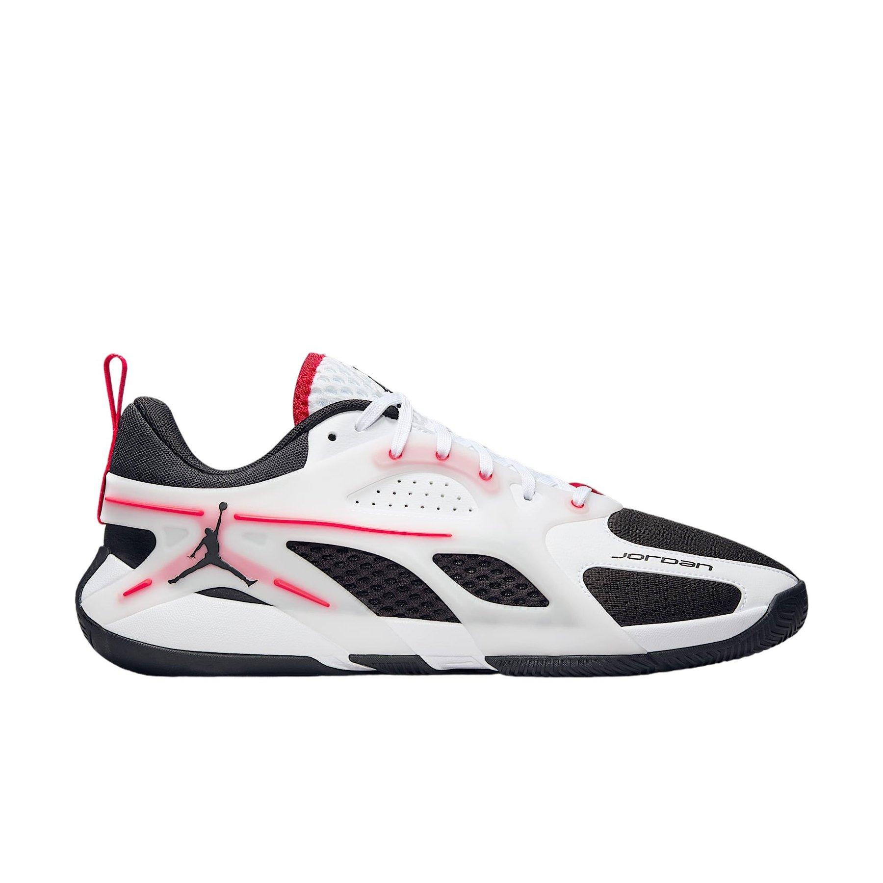 Jordan Heir Series "White/Fire Red/Black" Men's Basketball Shoe - WHITE/RED/BLACK Thumbnail View 1
