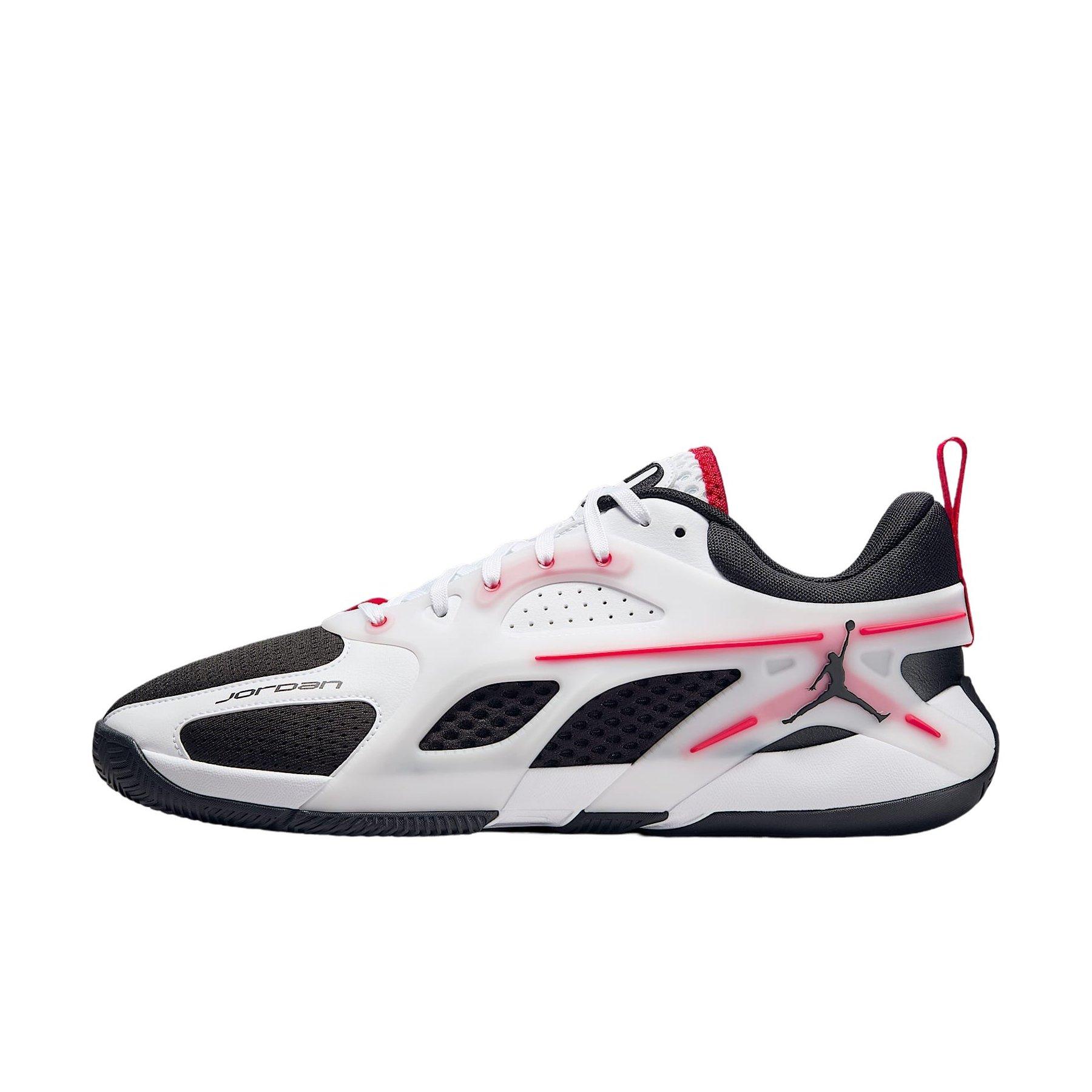 Jordan Heir Series "White/Fire Red/Black" Men's Basketball Shoe - WHITE/RED/BLACK Thumbnail View 2